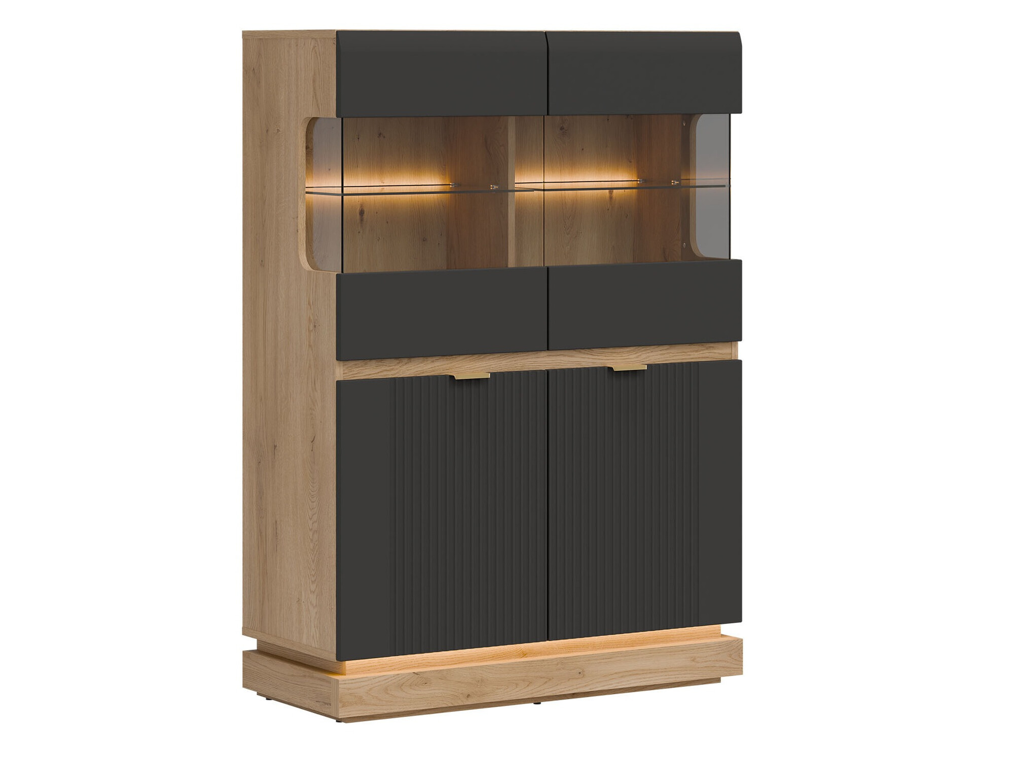 Sideboard Teselbu 105 (Anthracite + Oak)