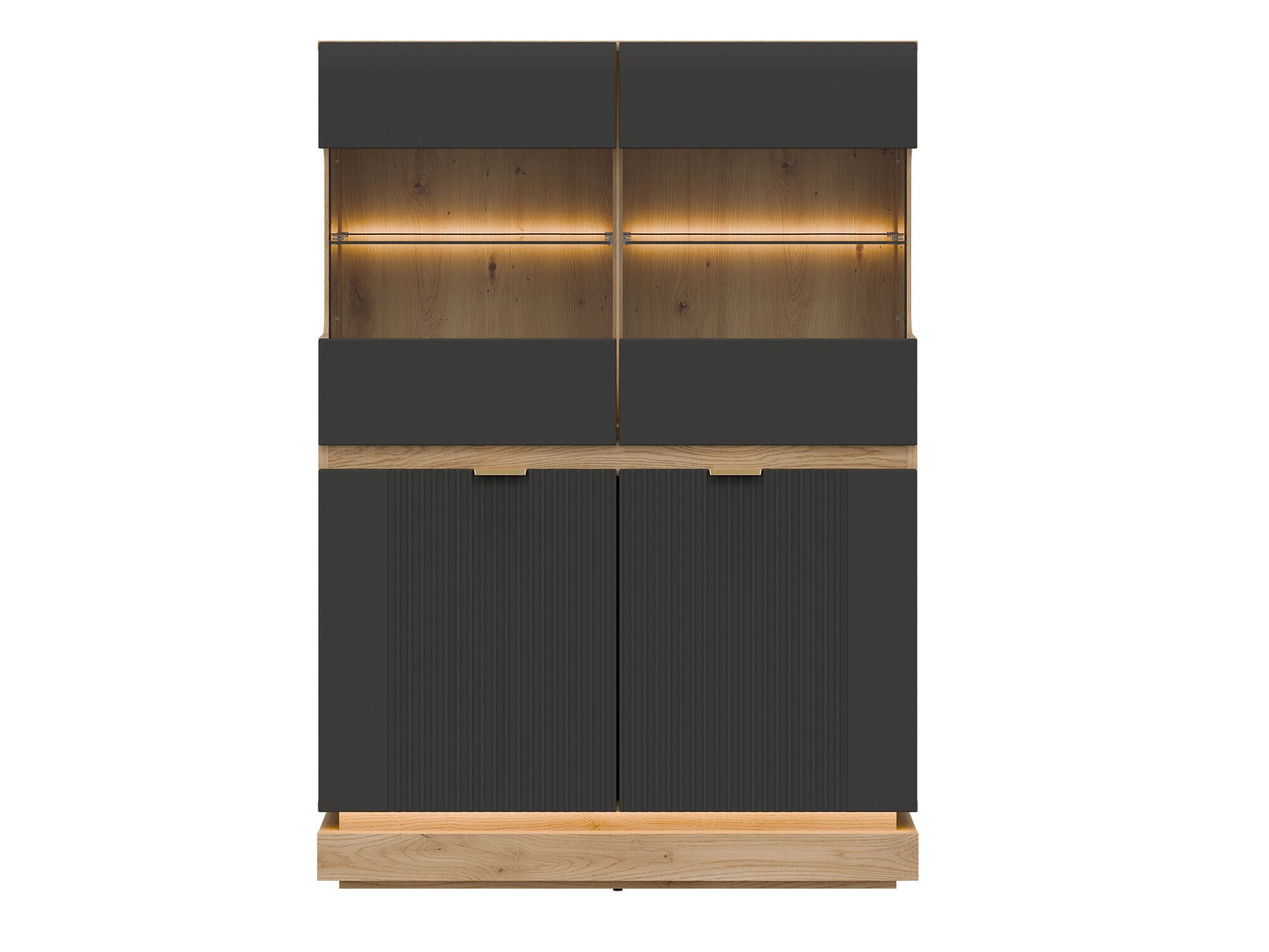 Sideboard Teselbu 105 (Anthracite + Oak)