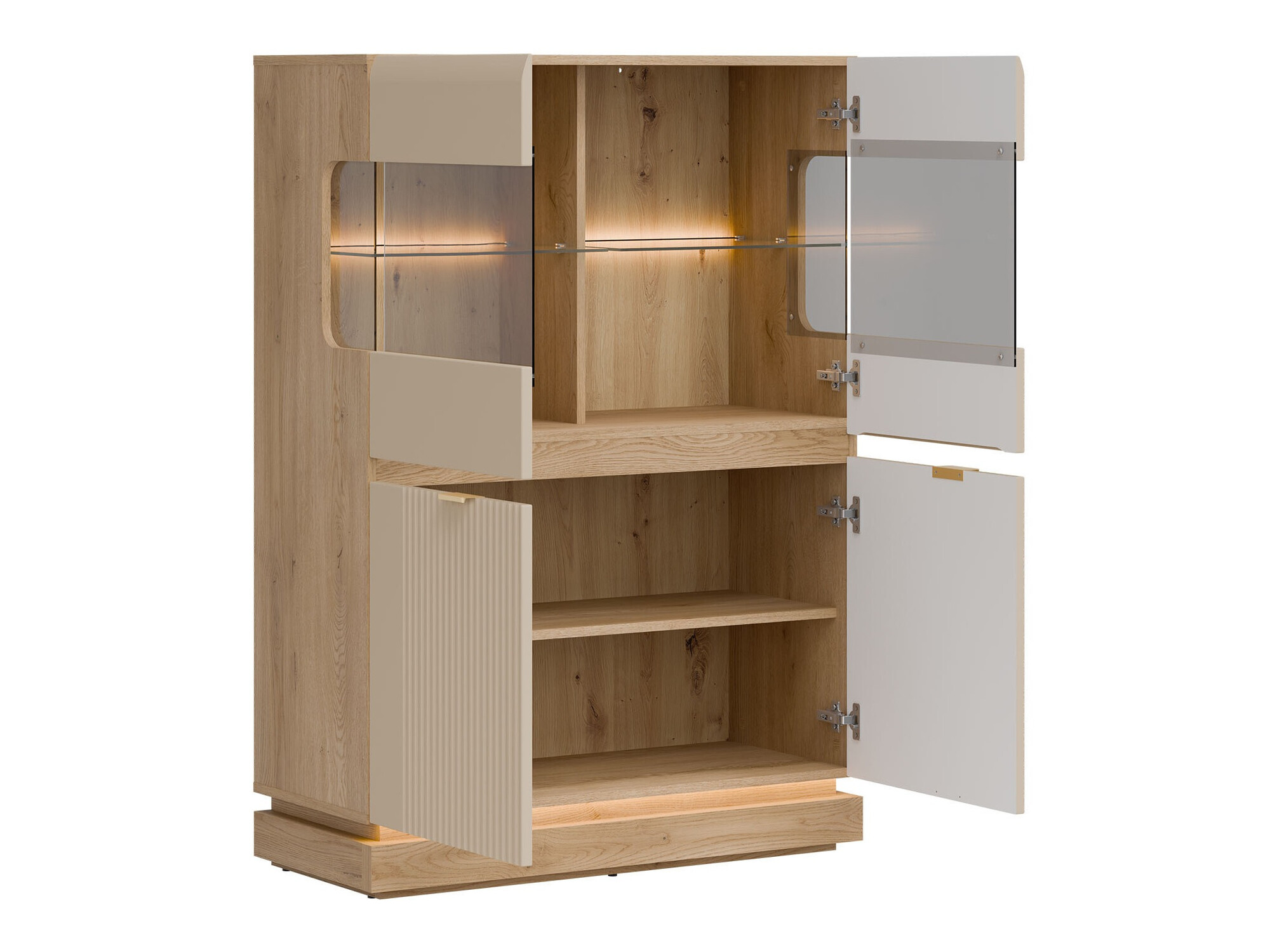 Sideboard Teselbu 105 (Cashmere + Oak)