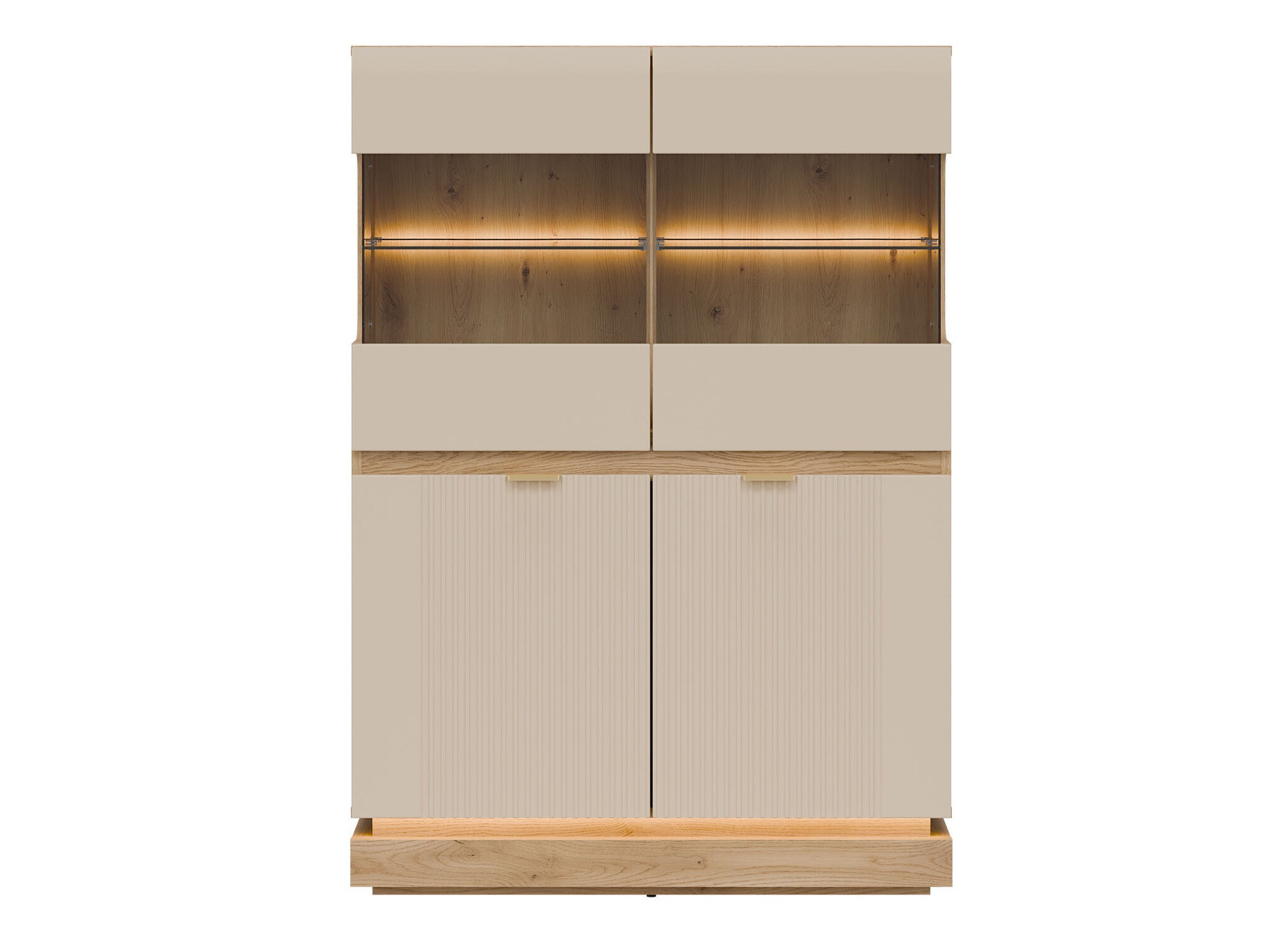 Sideboard Teselbu 105 (Cashmere + Oak)