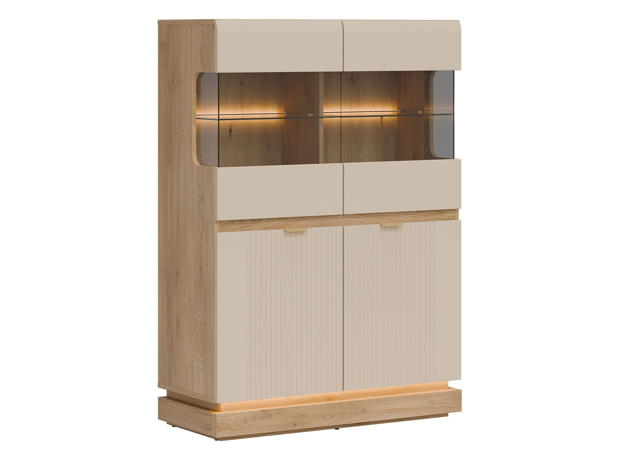 Sideboard Teselbu 105 (Cashmere + Oak)