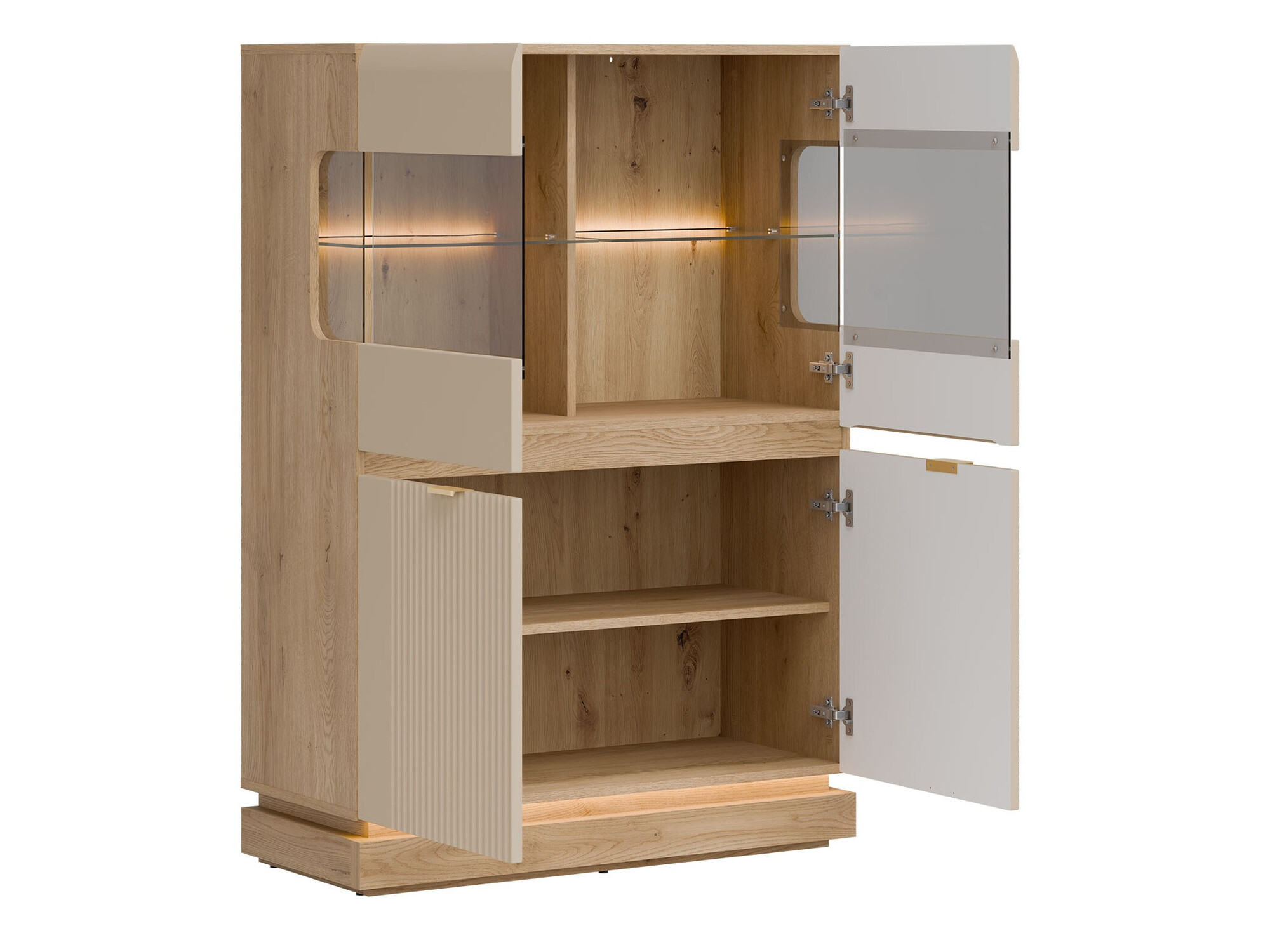 Sideboard Teselbu 105 (Cashmere + Oak)