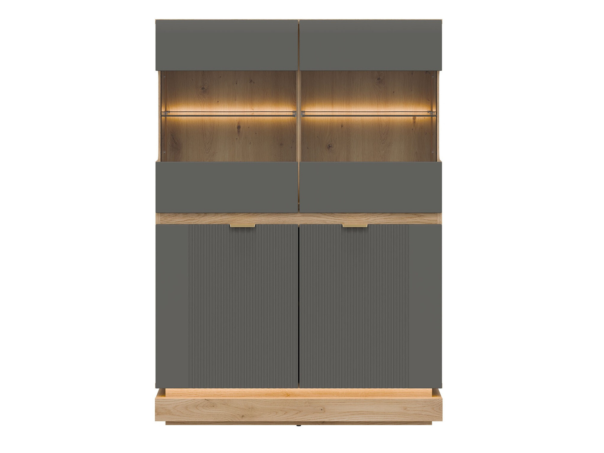 Sideboard Teselbu 105 (Grey + Oak)