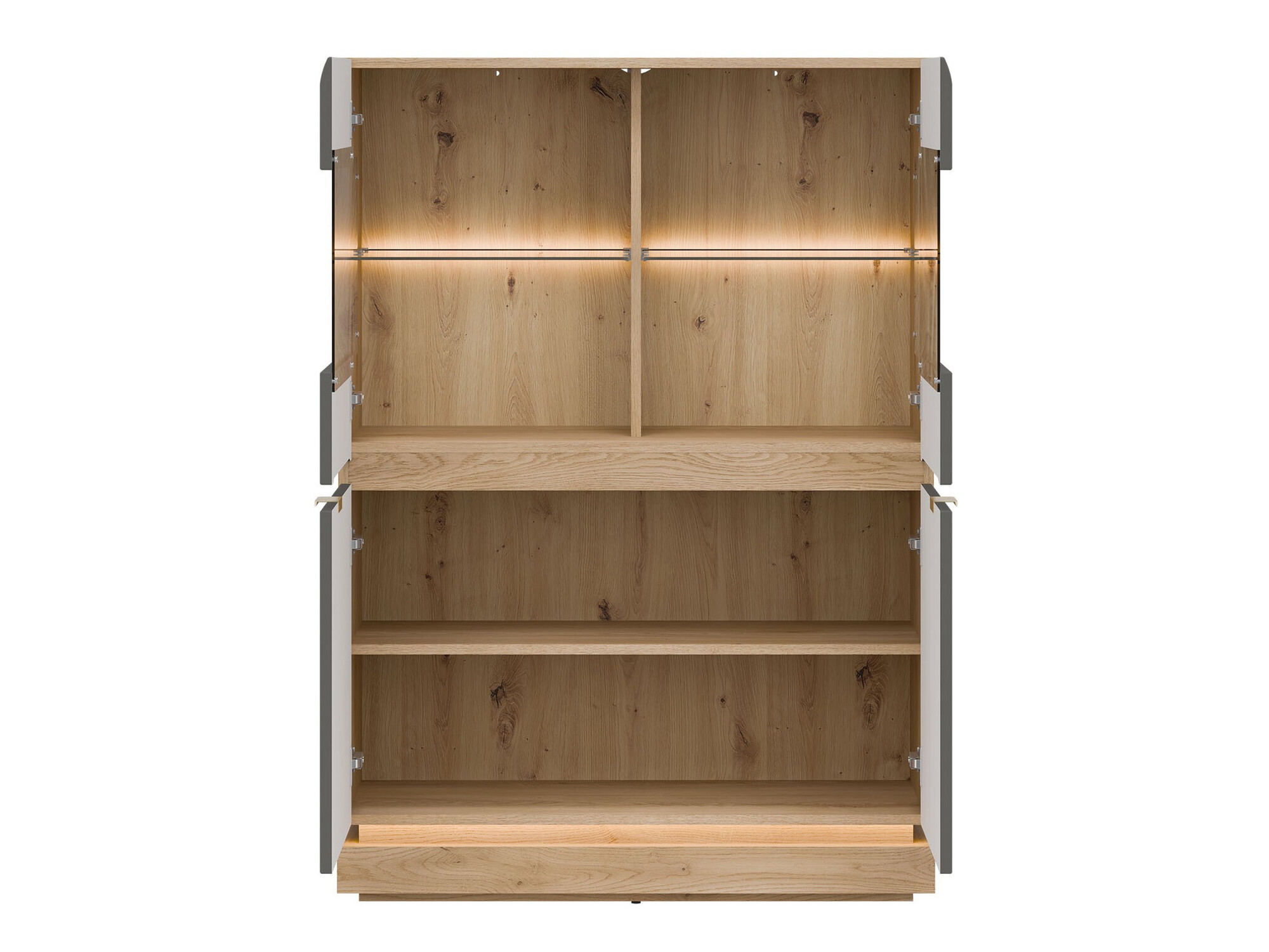 Sideboard Teselbu 105 (Grey + Oak)