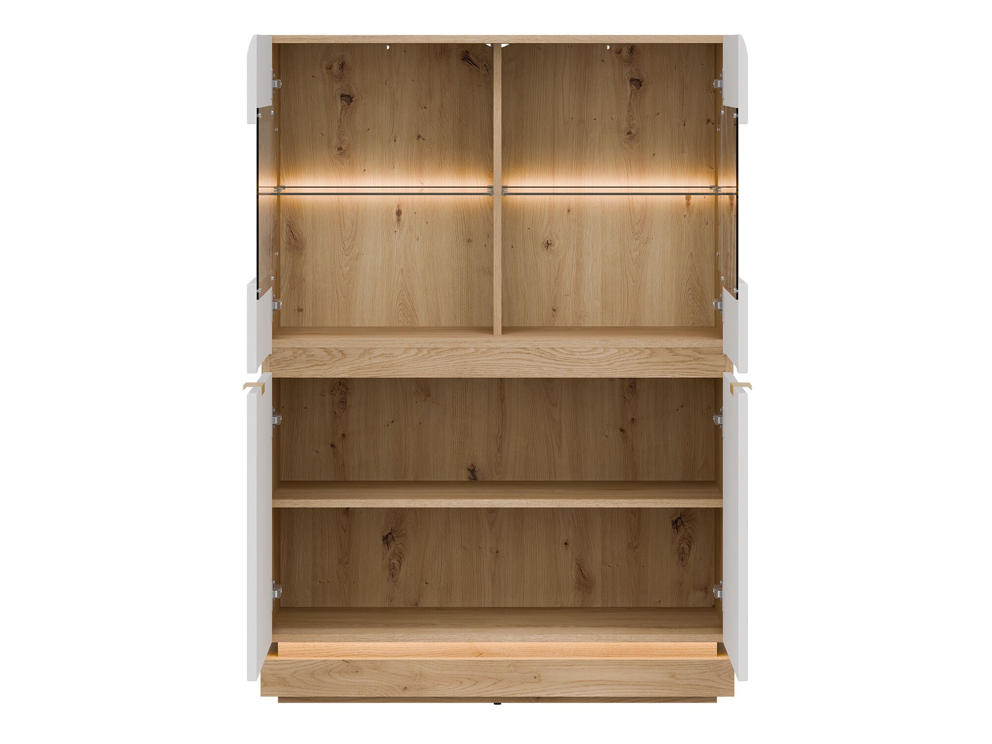 Sideboard Teselbu 105 (White + Oak)