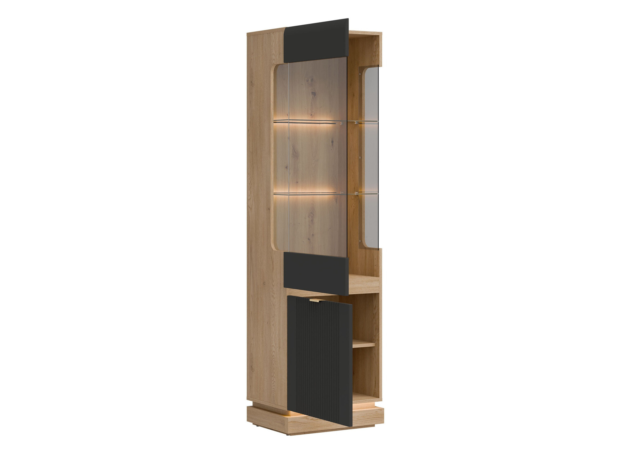 Bookcase Teselbu 109 (Anthracite + Oak)