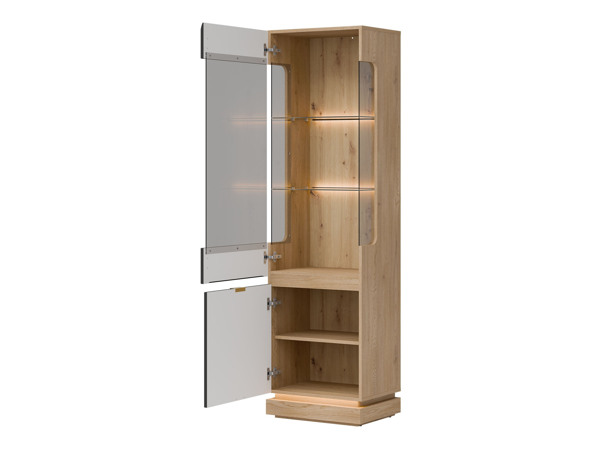 Bookcase Teselbu 109 (Anthracite + Oak)