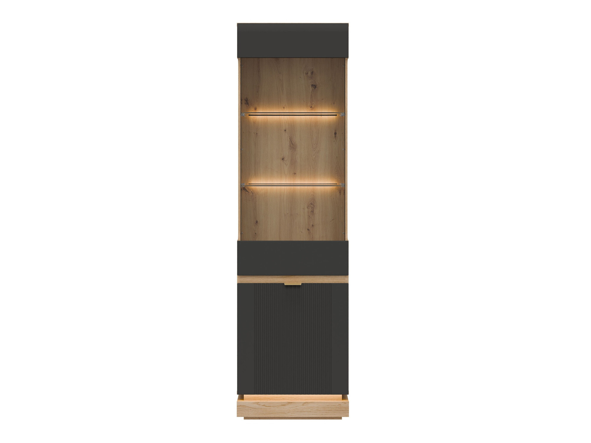 Bookcase Teselbu 109 (Anthracite + Oak)