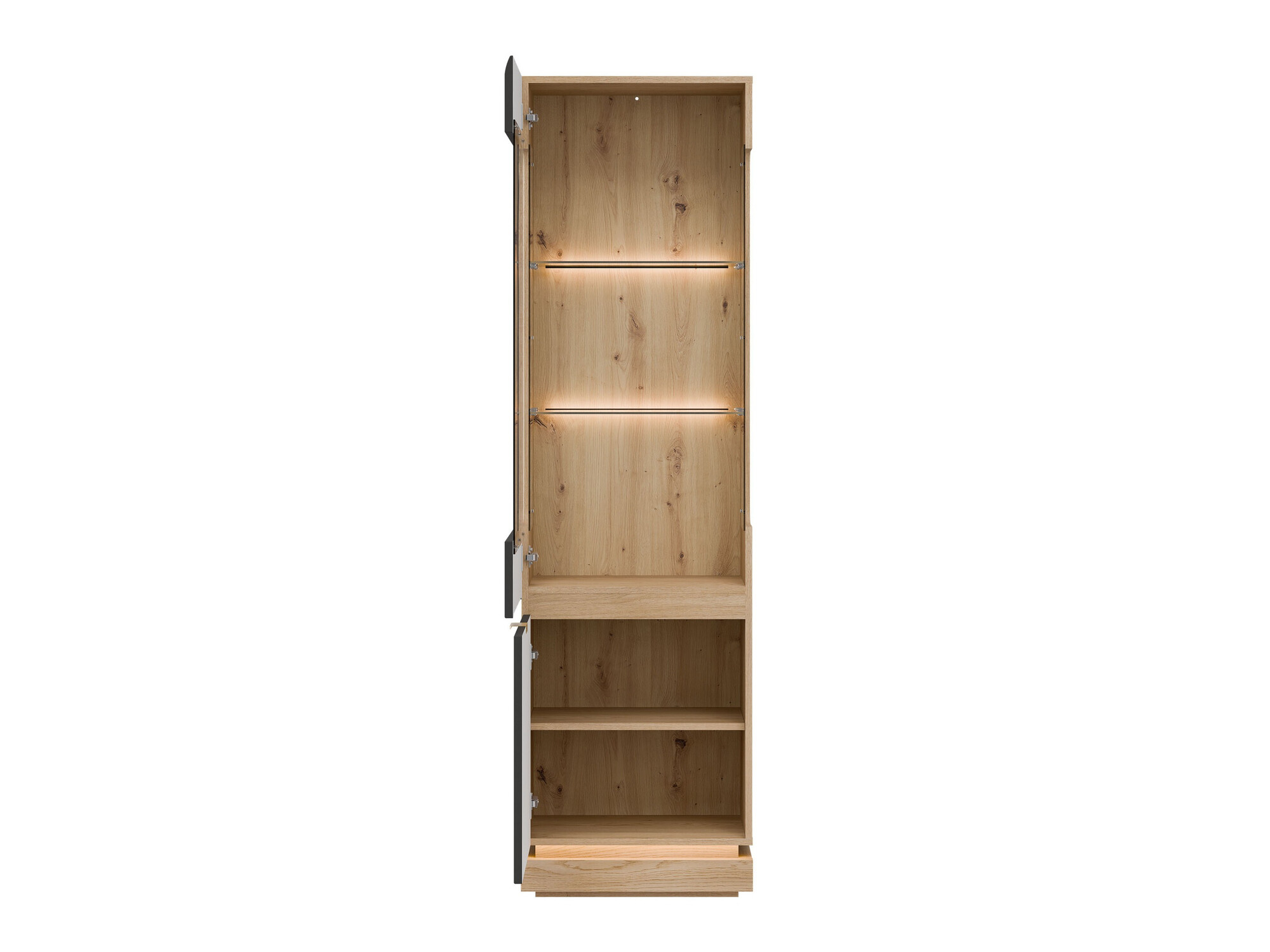 Bookcase Teselbu 109 (Anthracite + Oak)