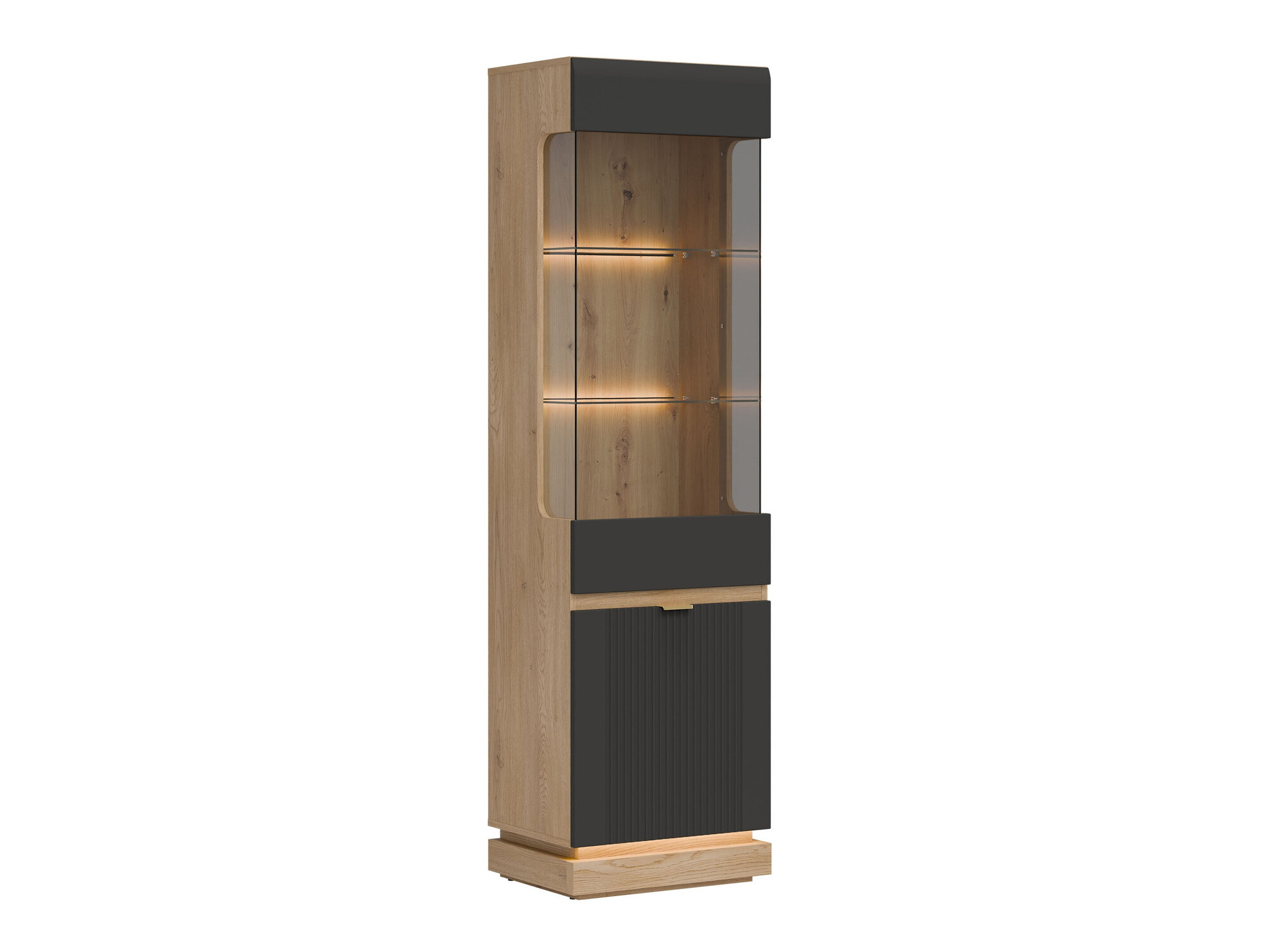 Bookcase Teselbu 109 (Anthracite + Oak)