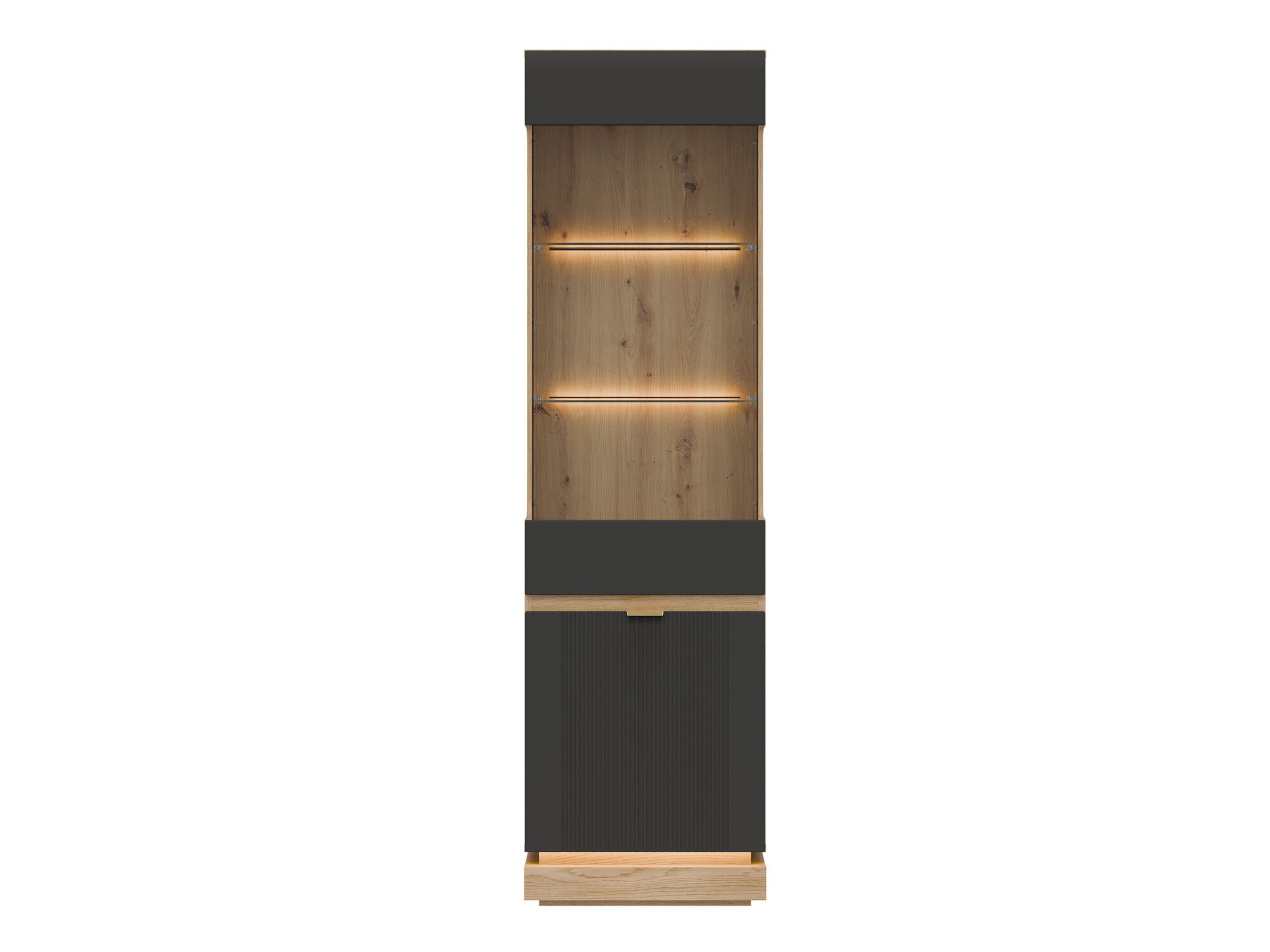 Bookcase Teselbu 109 (Anthracite + Oak)