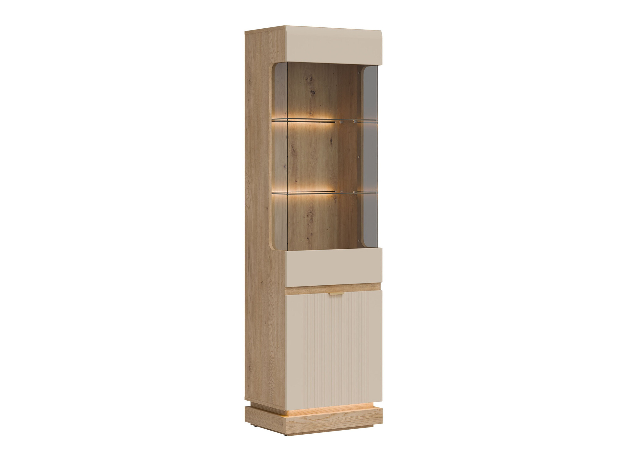 Bookcase Teselbu 109 (Cashmere + Oak)