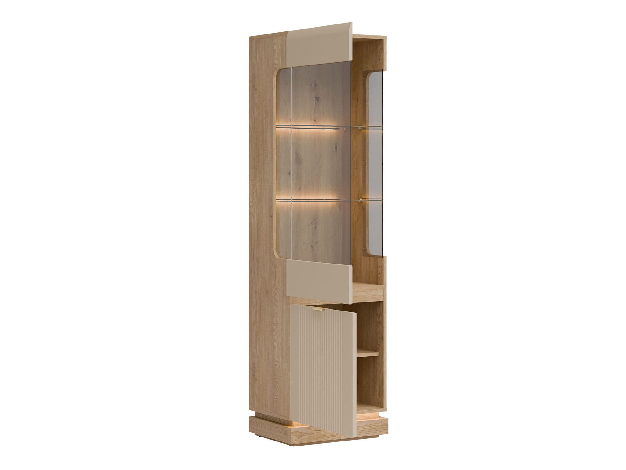 Bookcase Teselbu 109 (Cashmere + Oak)
