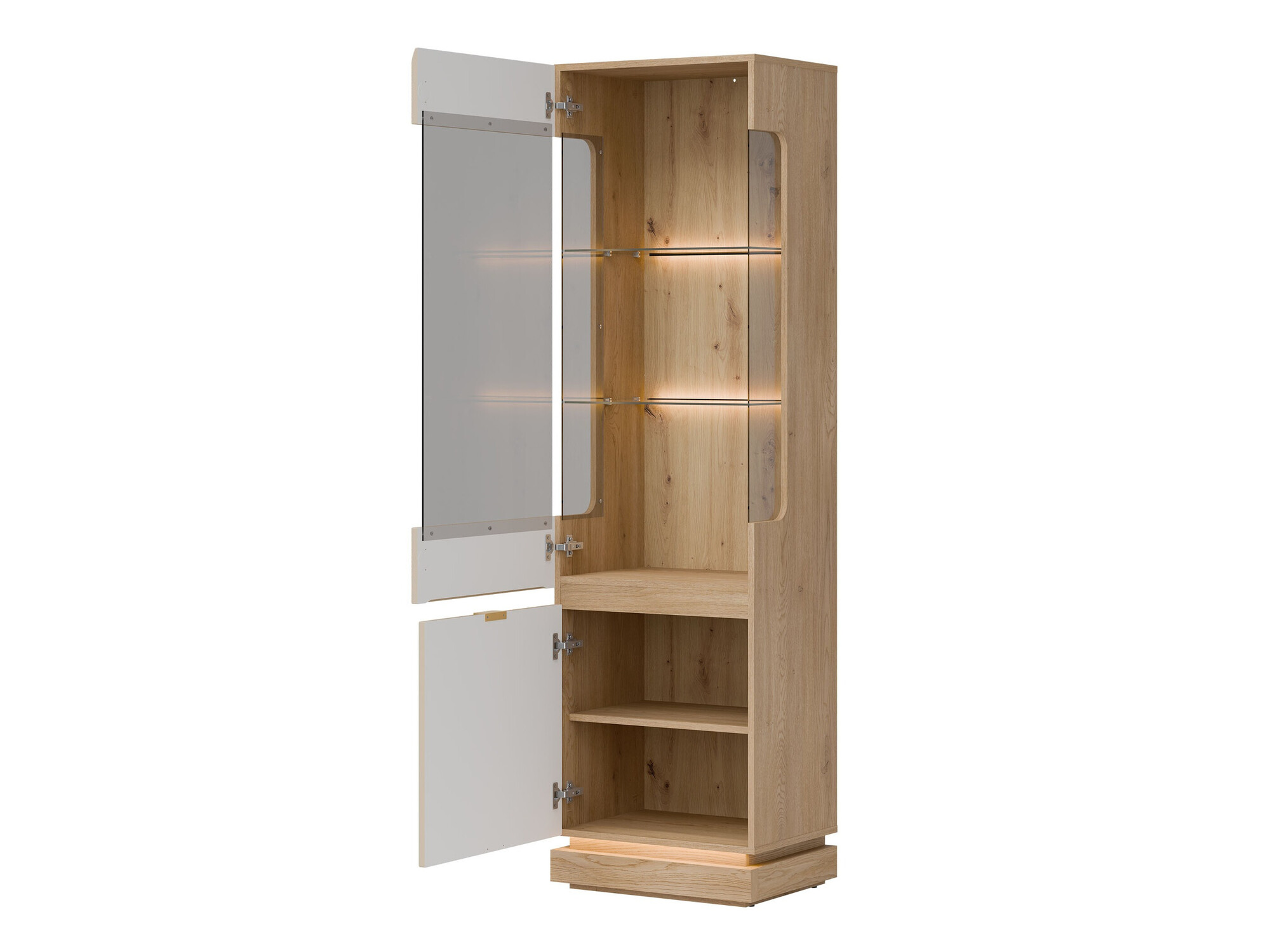 Bookcase Teselbu 109 (Cashmere + Oak)