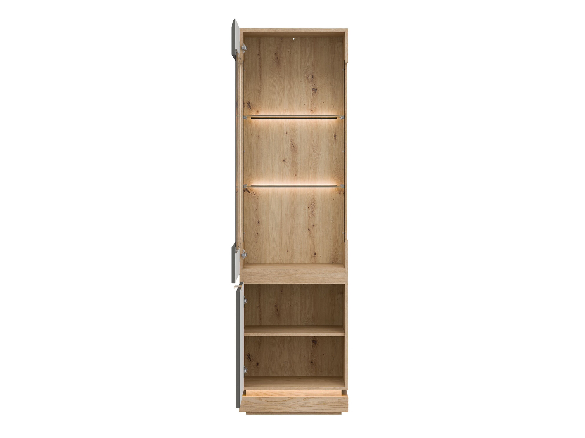 Bookcase Teselbu 109 (Grey + Oak)