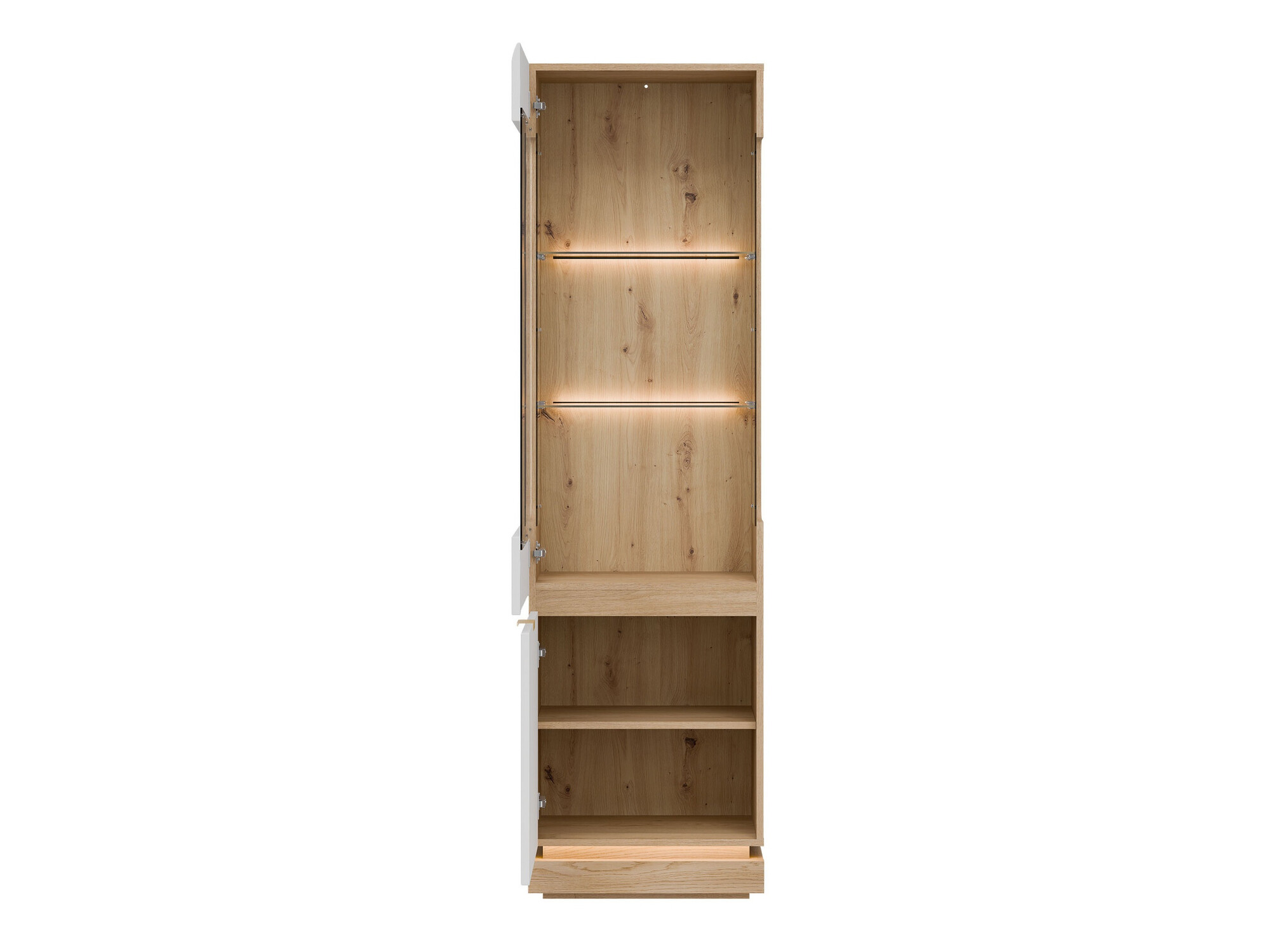 Bookcase Teselbu 109 (White + Oak)