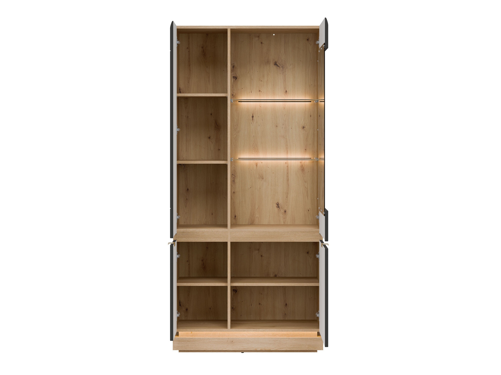 Bookcase Teselbu 111 (Anthracite + Oak)
