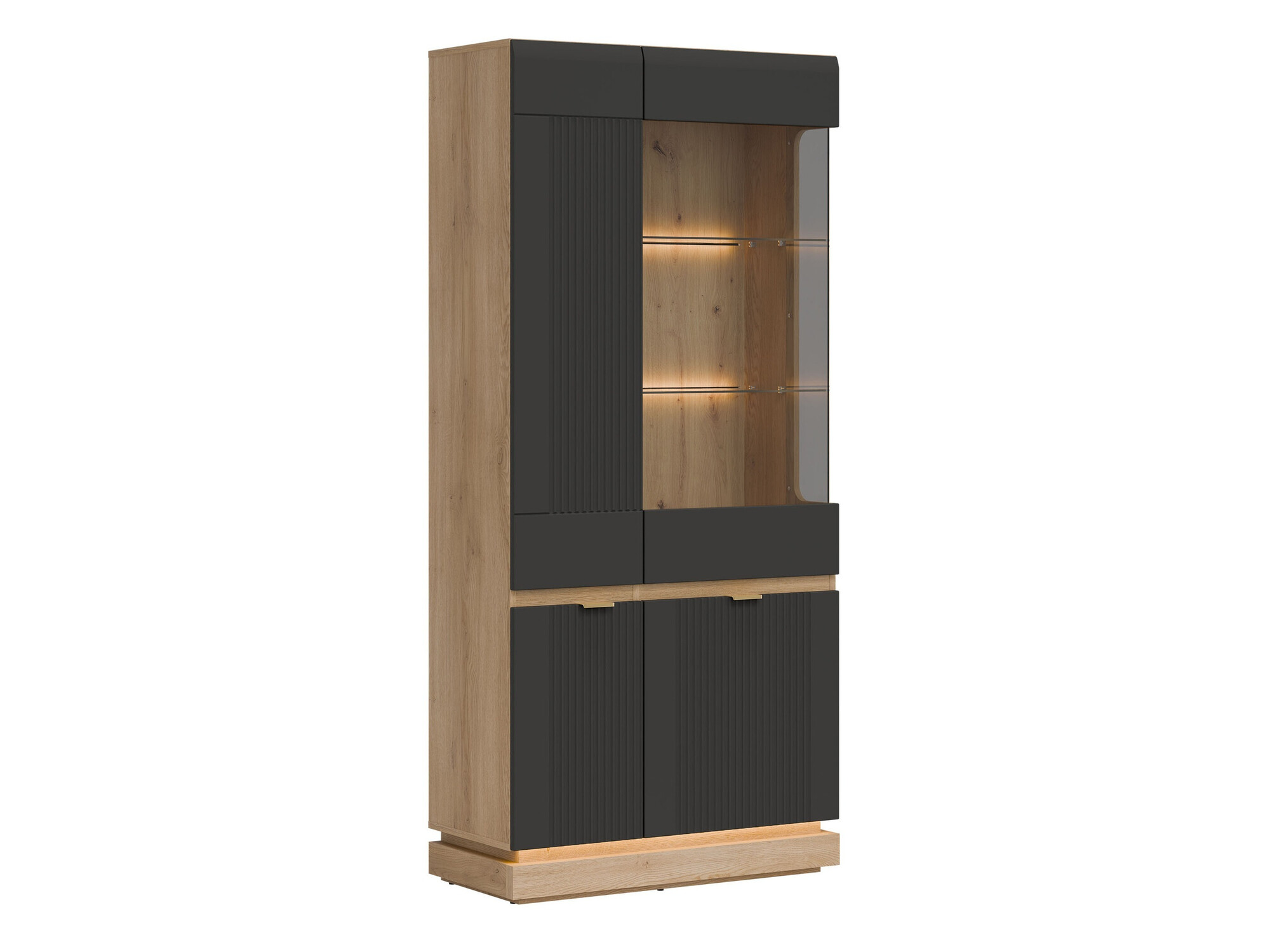 Bookcase Teselbu 111 (Anthracite + Oak)