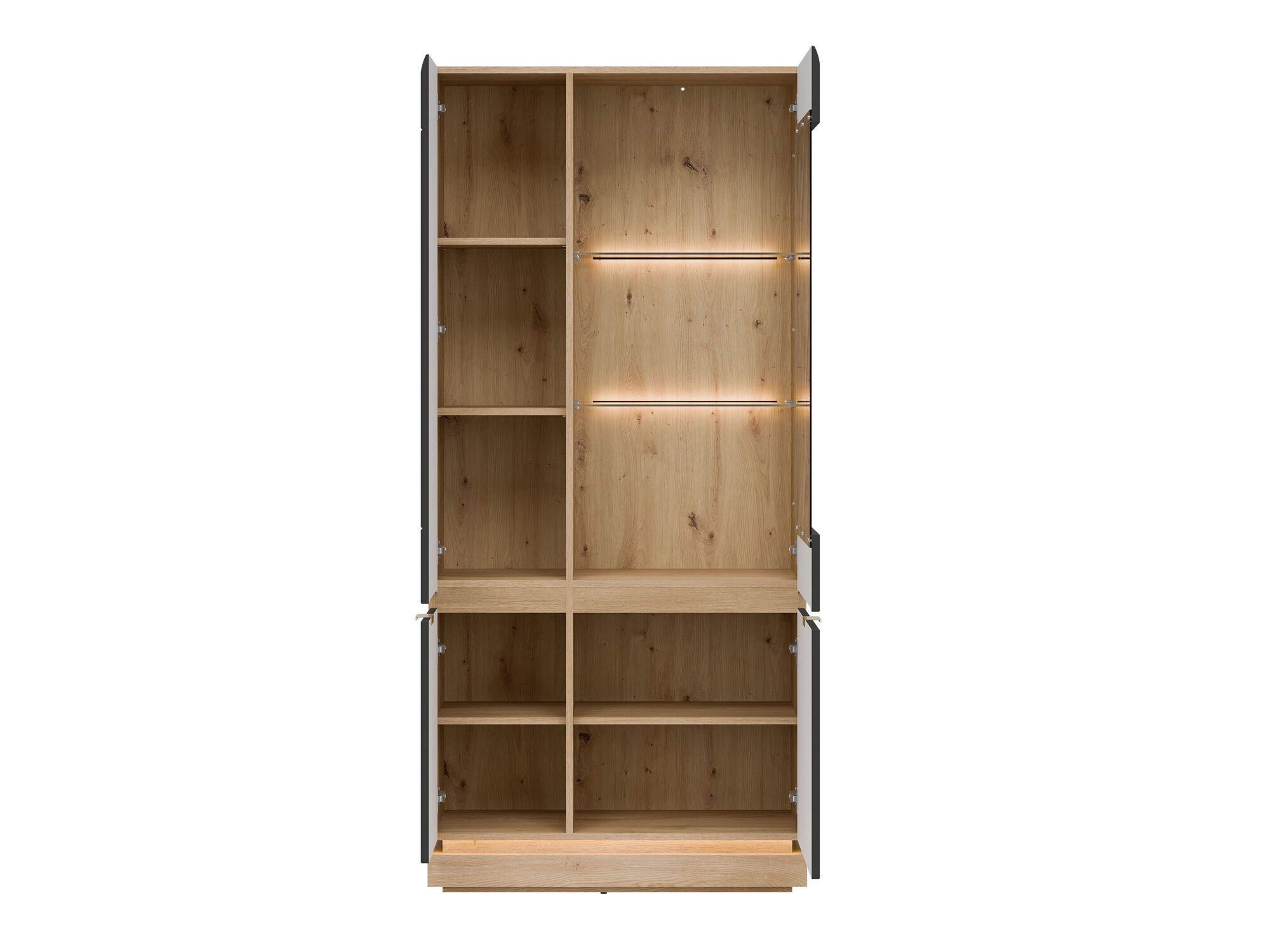 Bookcase Teselbu 111 (Anthracite + Oak)