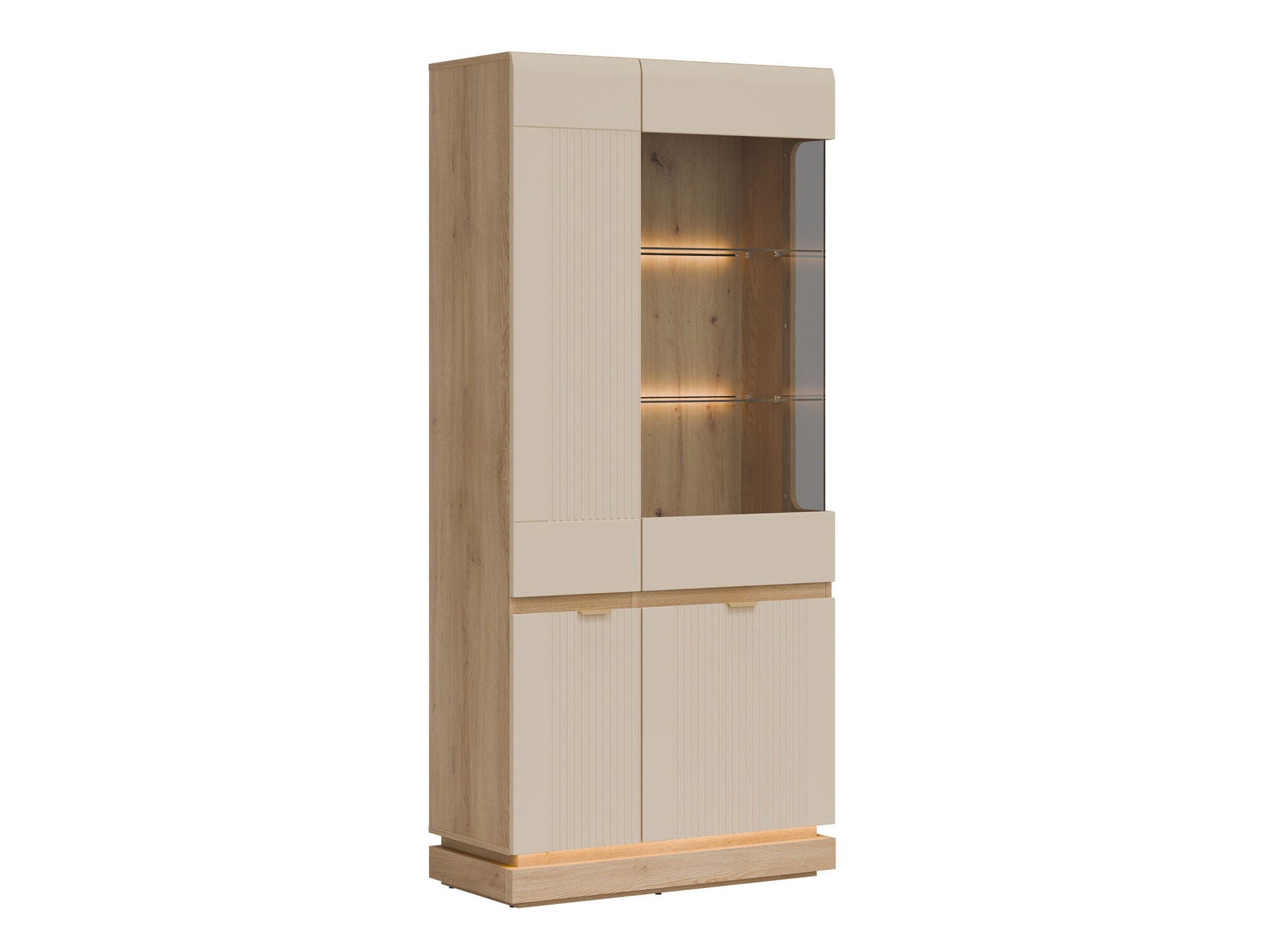 Bookcase Teselbu 111 (Cashmere + Oak)