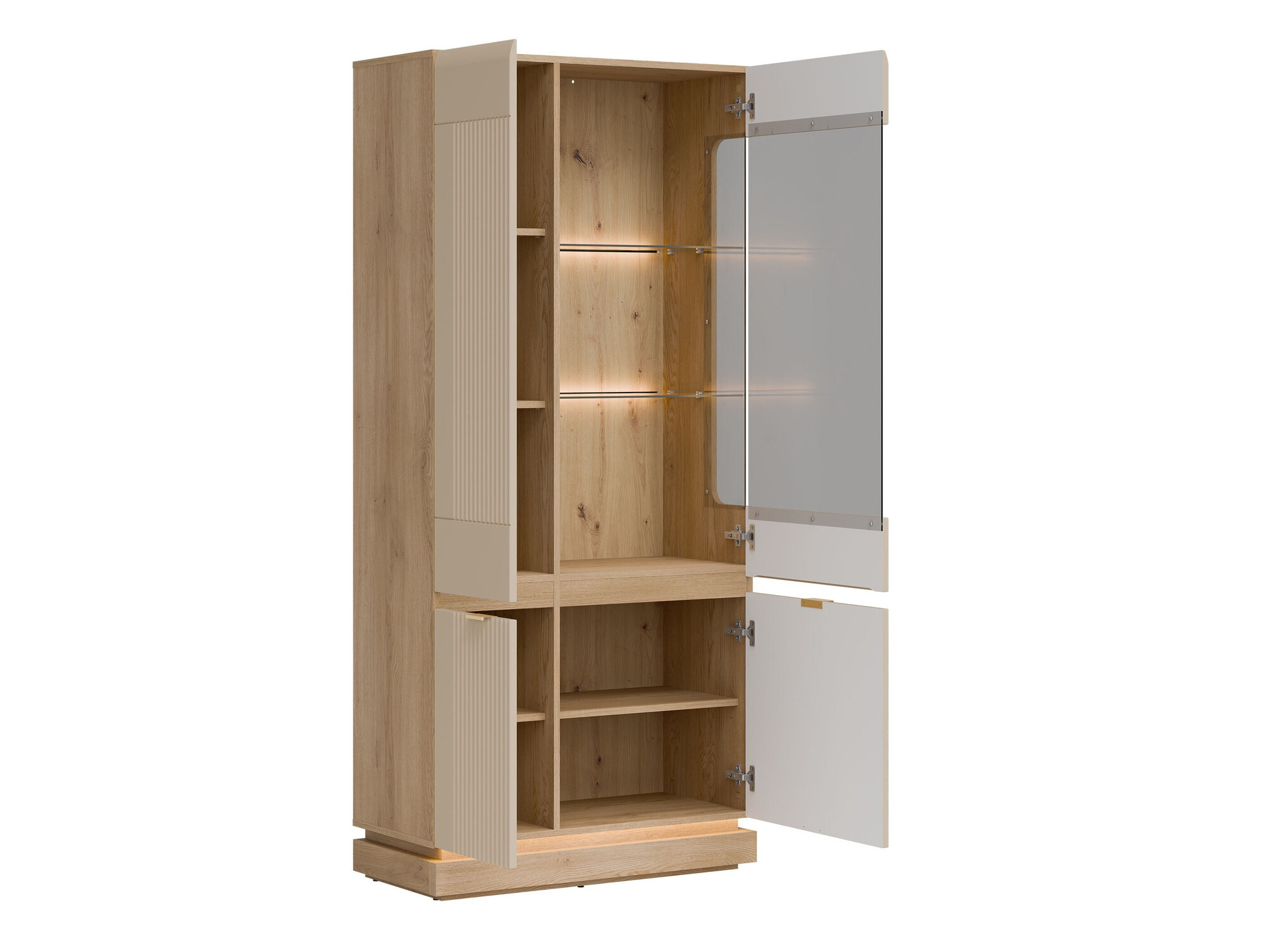 Bookcase Teselbu 111 (Cashmere + Oak)