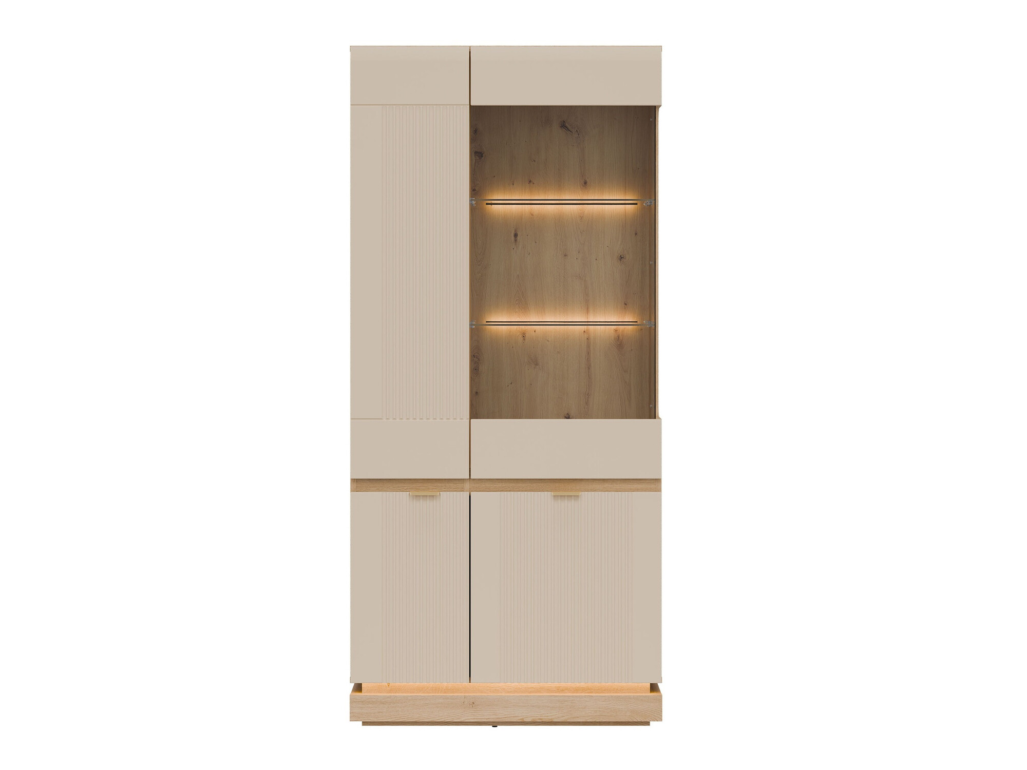 Bookcase Teselbu 111 (Cashmere + Oak)