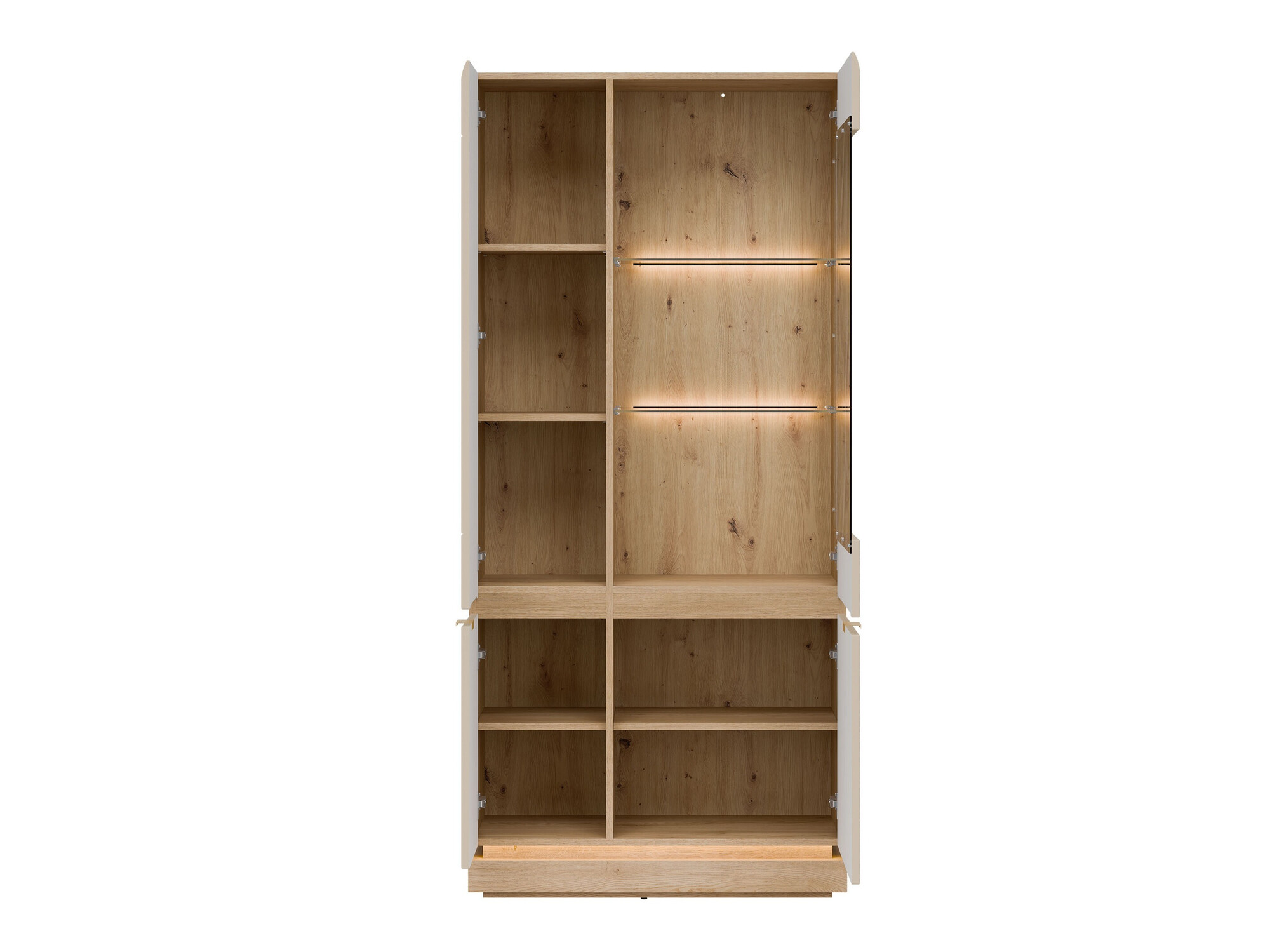 Bookcase Teselbu 111 (Cashmere + Oak)