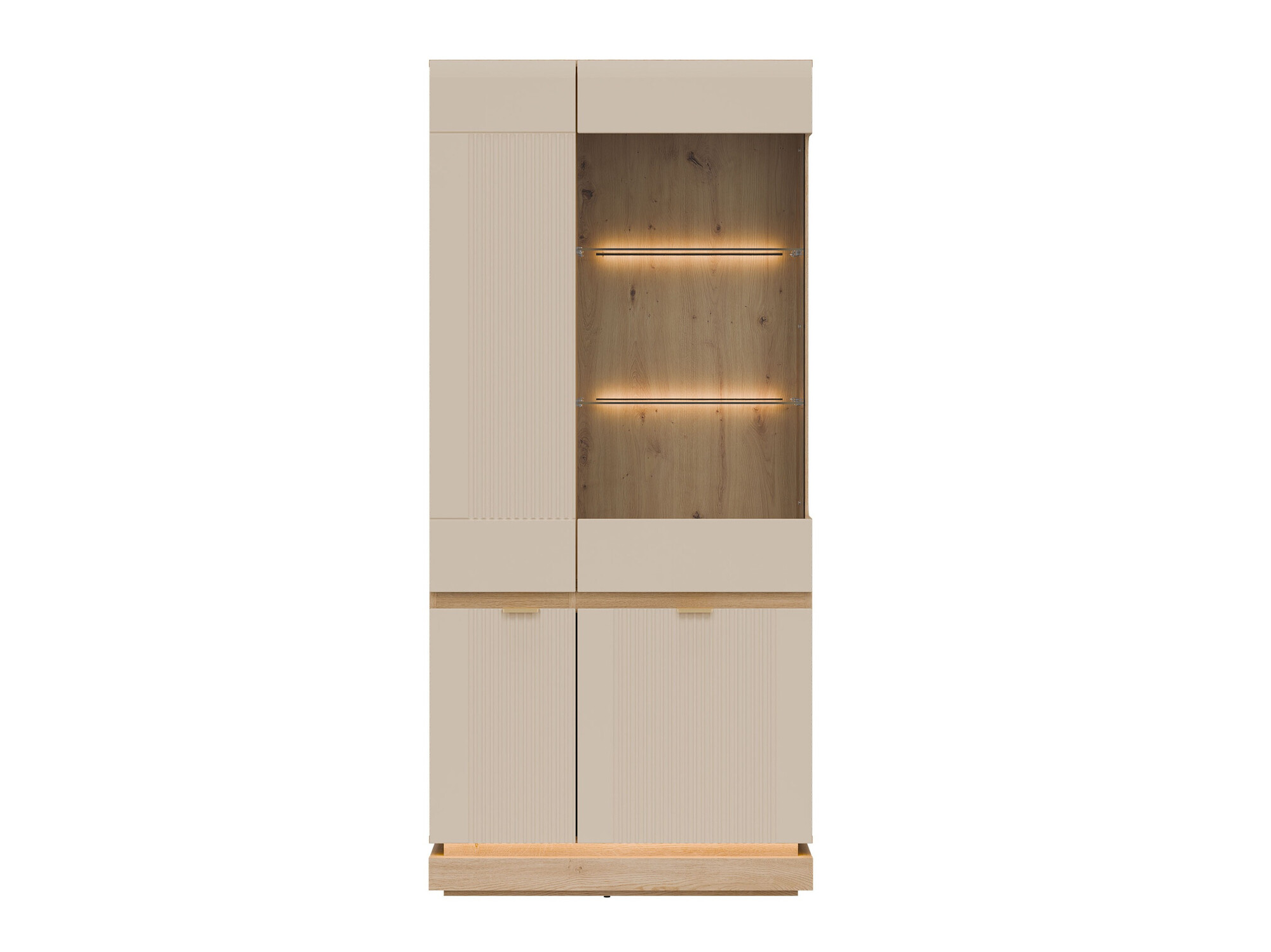 Bookcase Teselbu 111 (Cashmere + Oak)