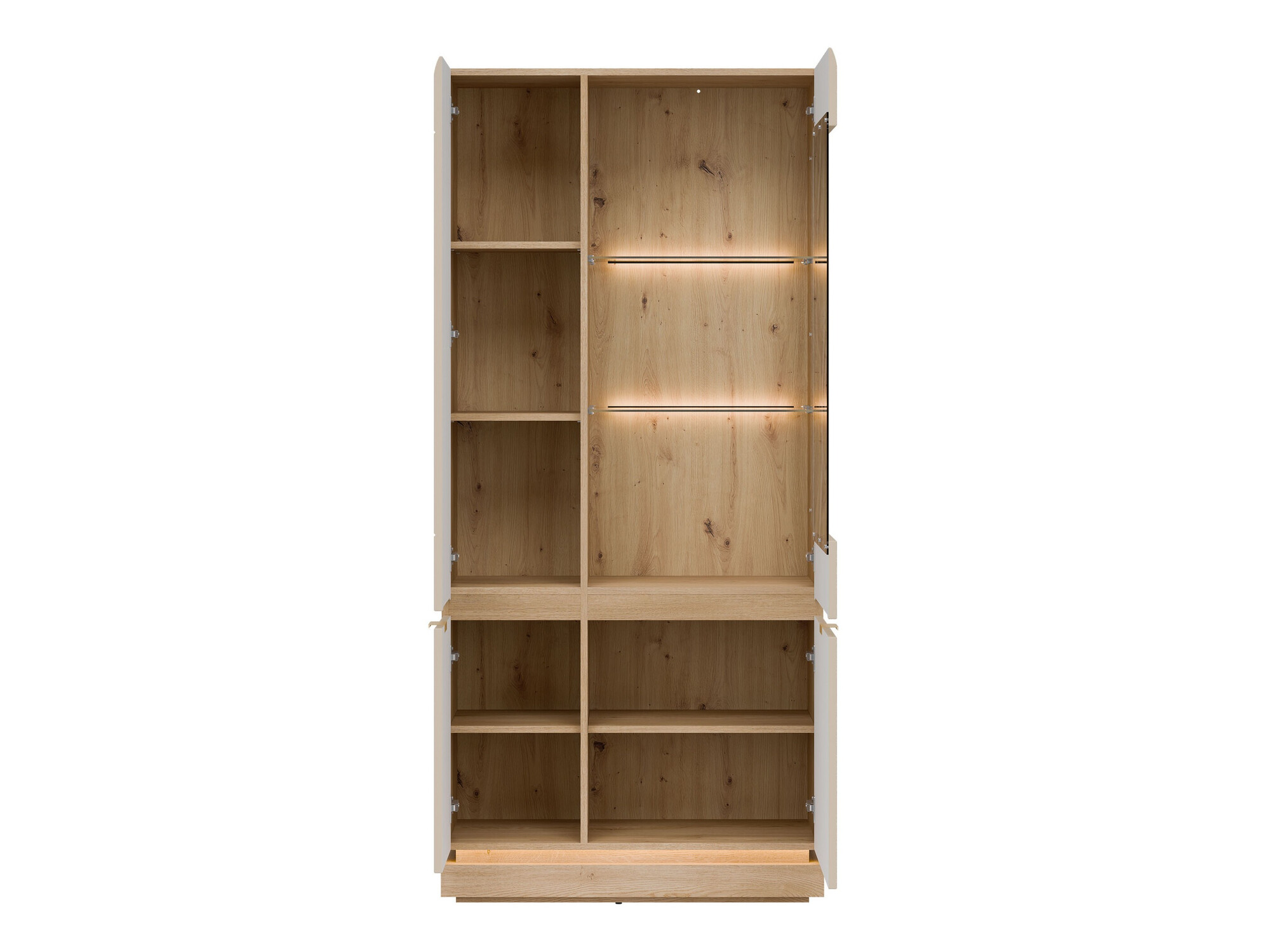 Bookcase Teselbu 111 (Cashmere + Oak)