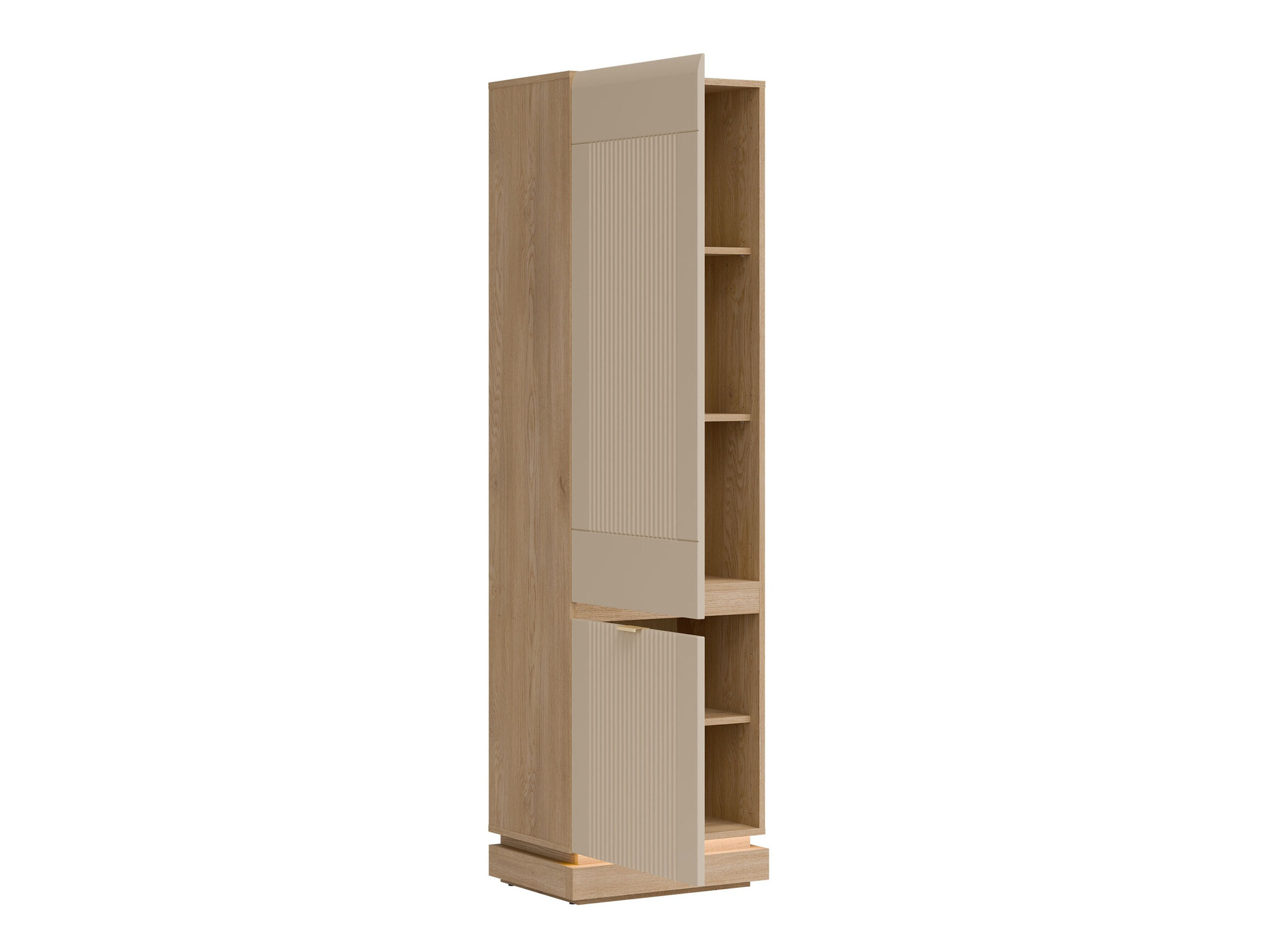 Bookcase Teselbu 112 (Cashmere + Oak)