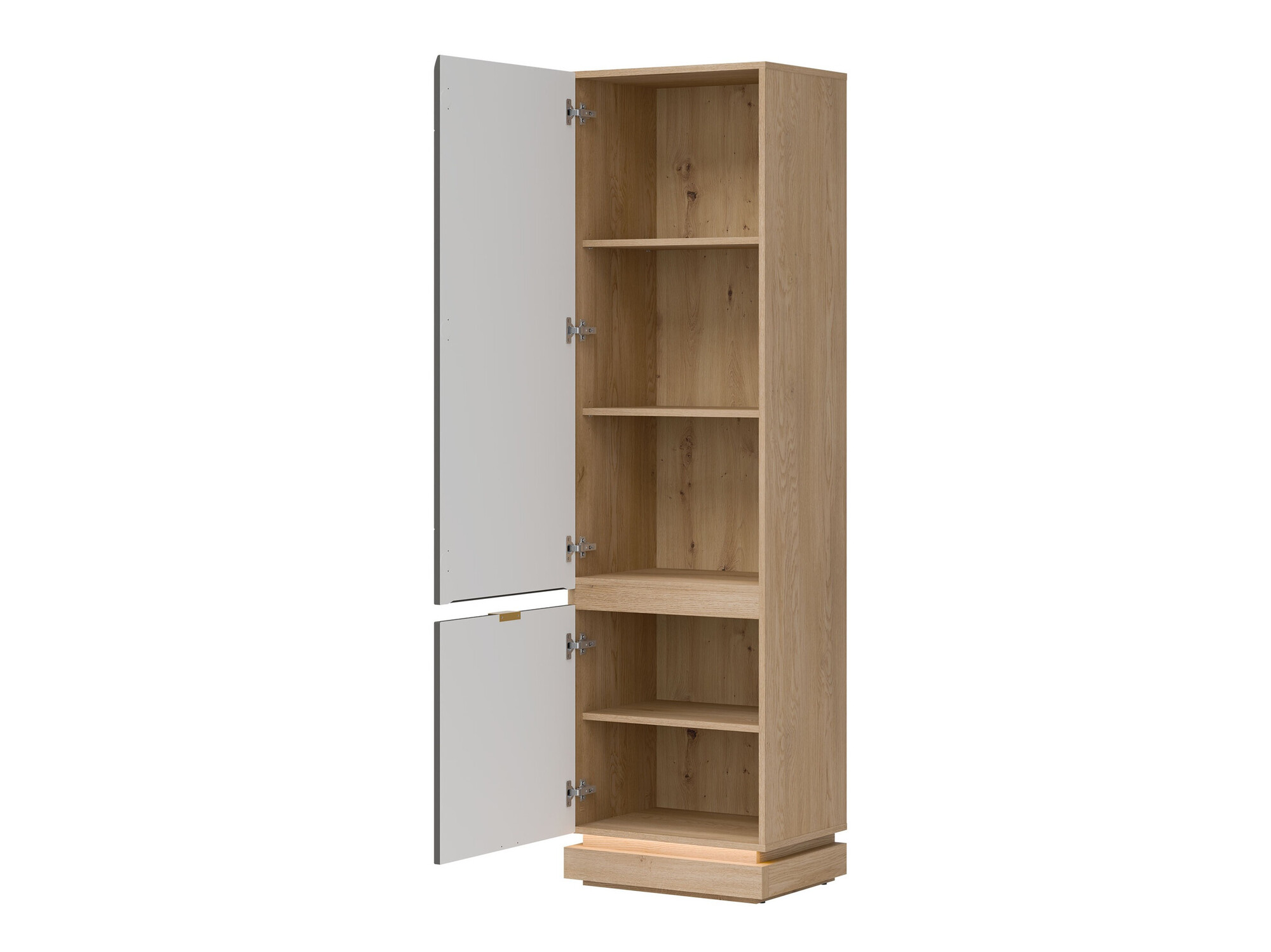 Bookcase Teselbu 112 (Grey + Oak)