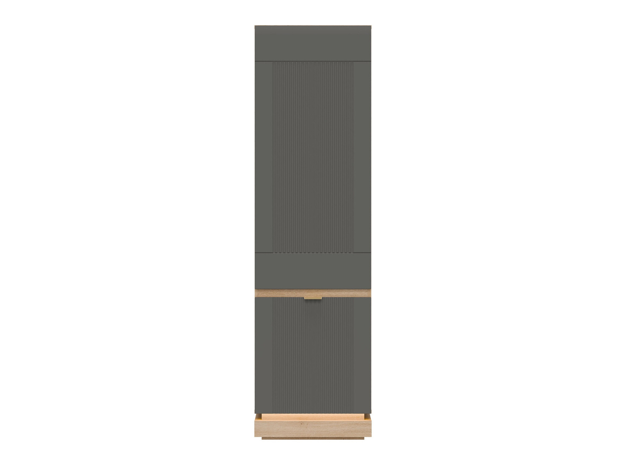 Bookcase Teselbu 112 (Grey + Oak)