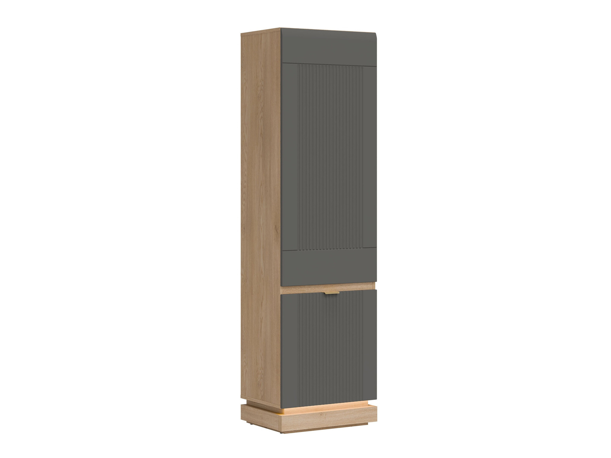 Bookcase Teselbu 112 (Grey + Oak)