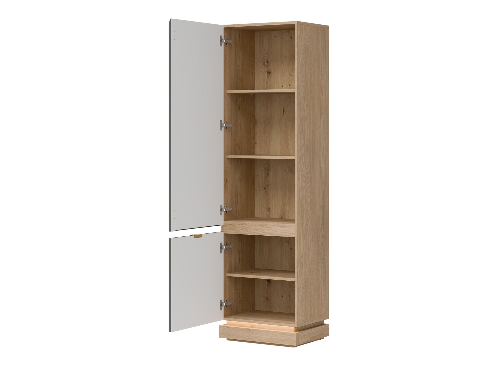 Bookcase Teselbu 112 (Grey + Oak)