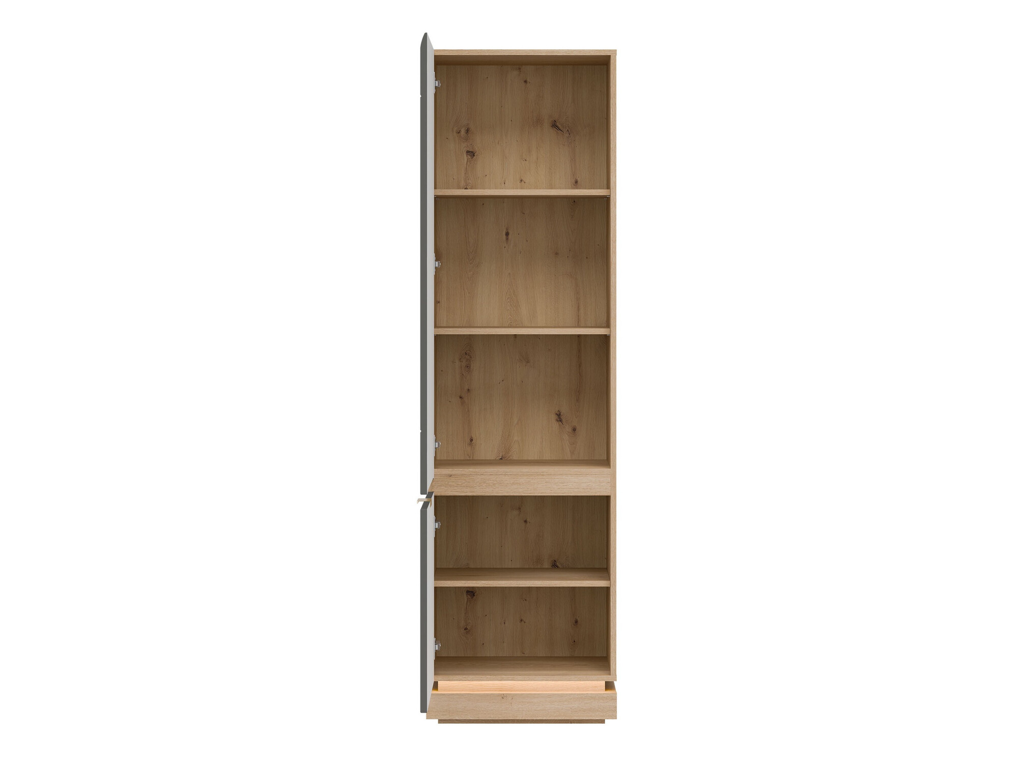 Bookcase Teselbu 112 (Grey + Oak)
