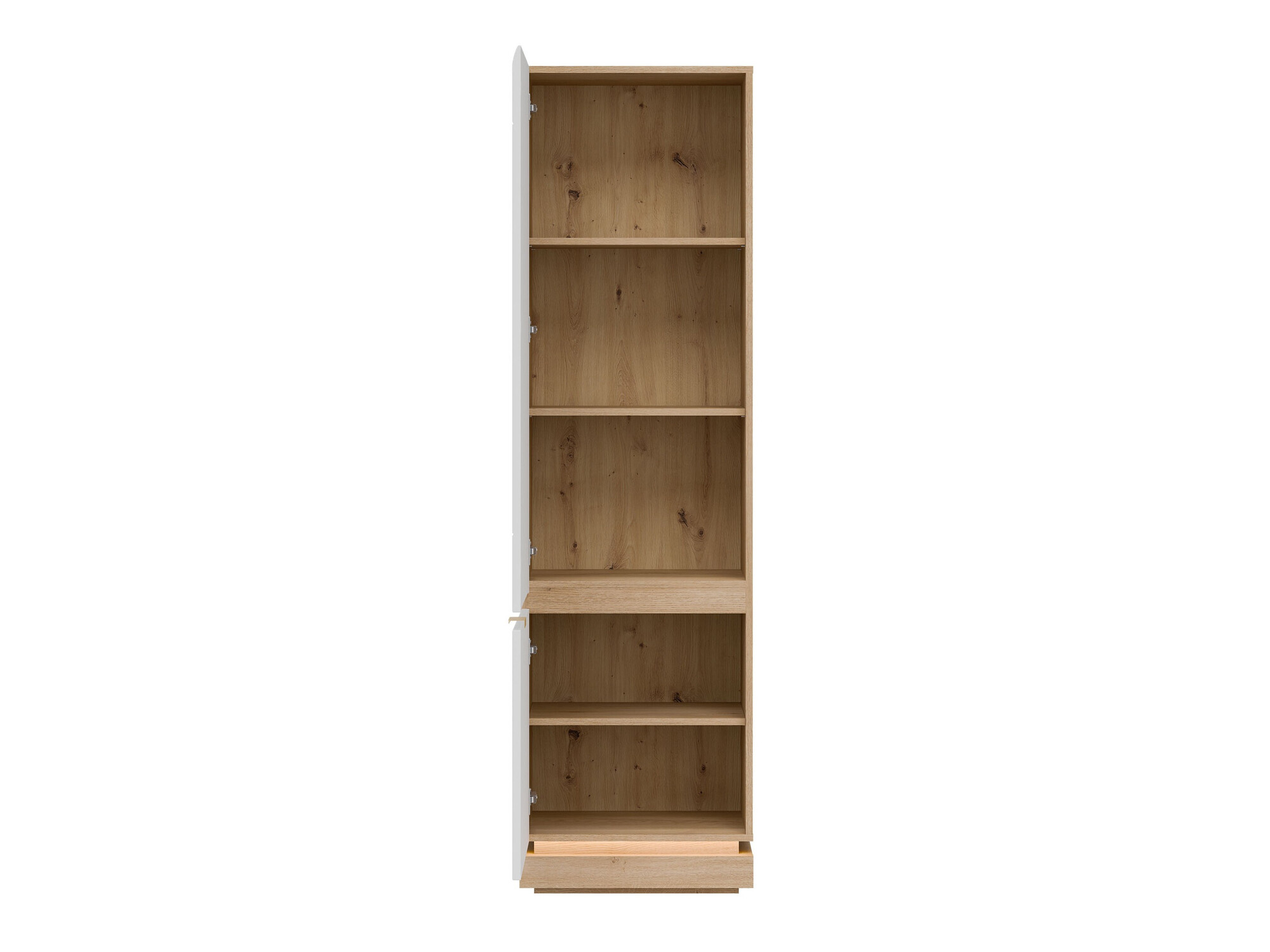 Bookcase Teselbu 112 (White + Oak)