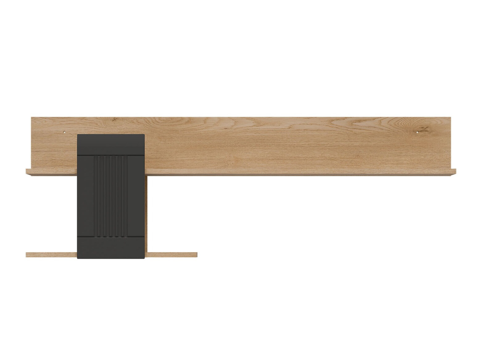 Wall shelf Teselbu 115 (Anthracite + Oak)