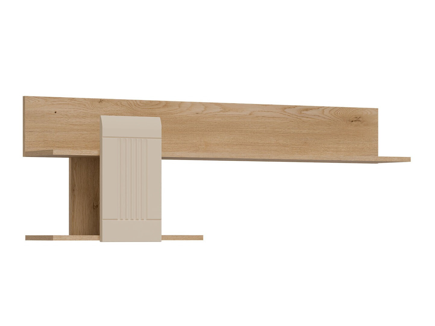 Wall shelf Teselbu 115 (Cashmere + Oak)