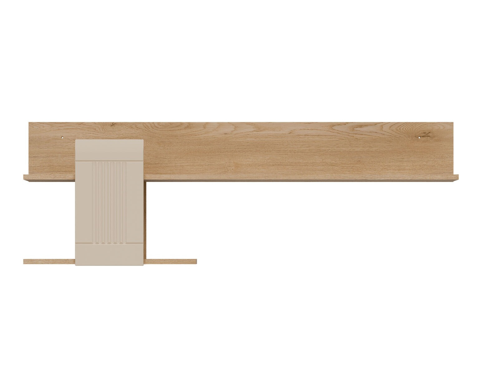 Wall shelf Teselbu 115 (Cashmere + Oak)