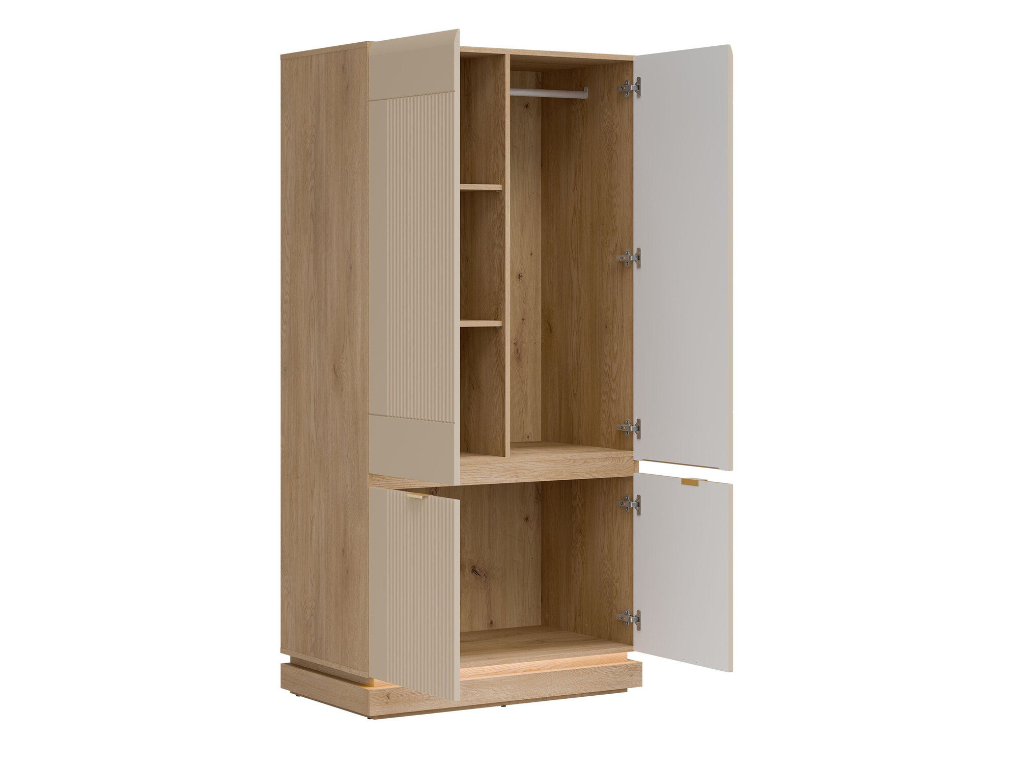 Wardrobe Teselbu 113 (Cashmere + Oak)