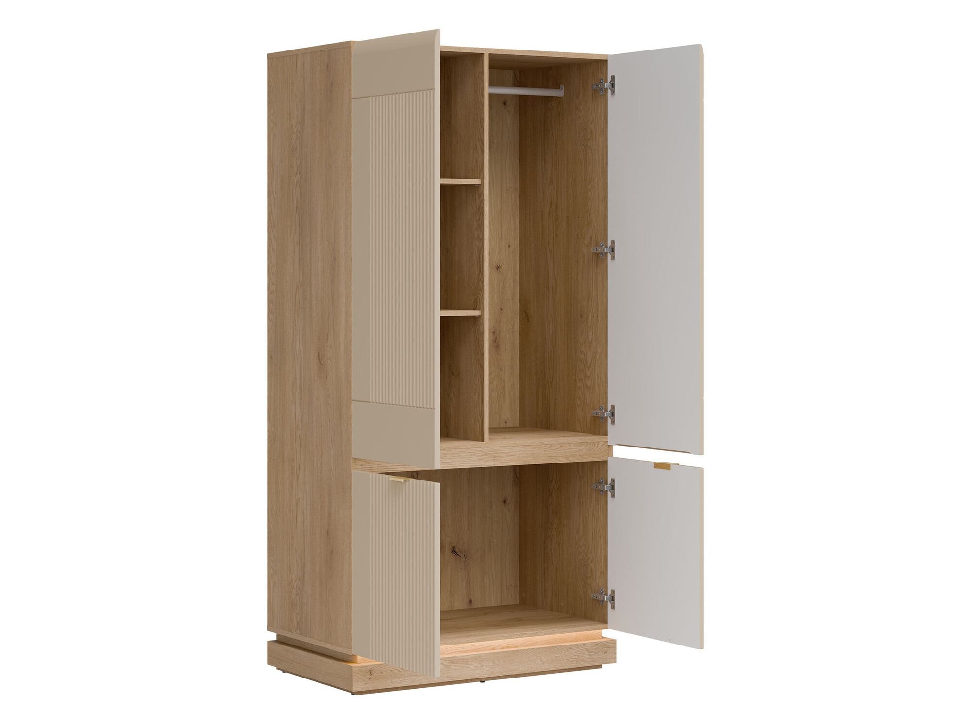 Wardrobe Teselbu 113 (Cashmere + Oak)