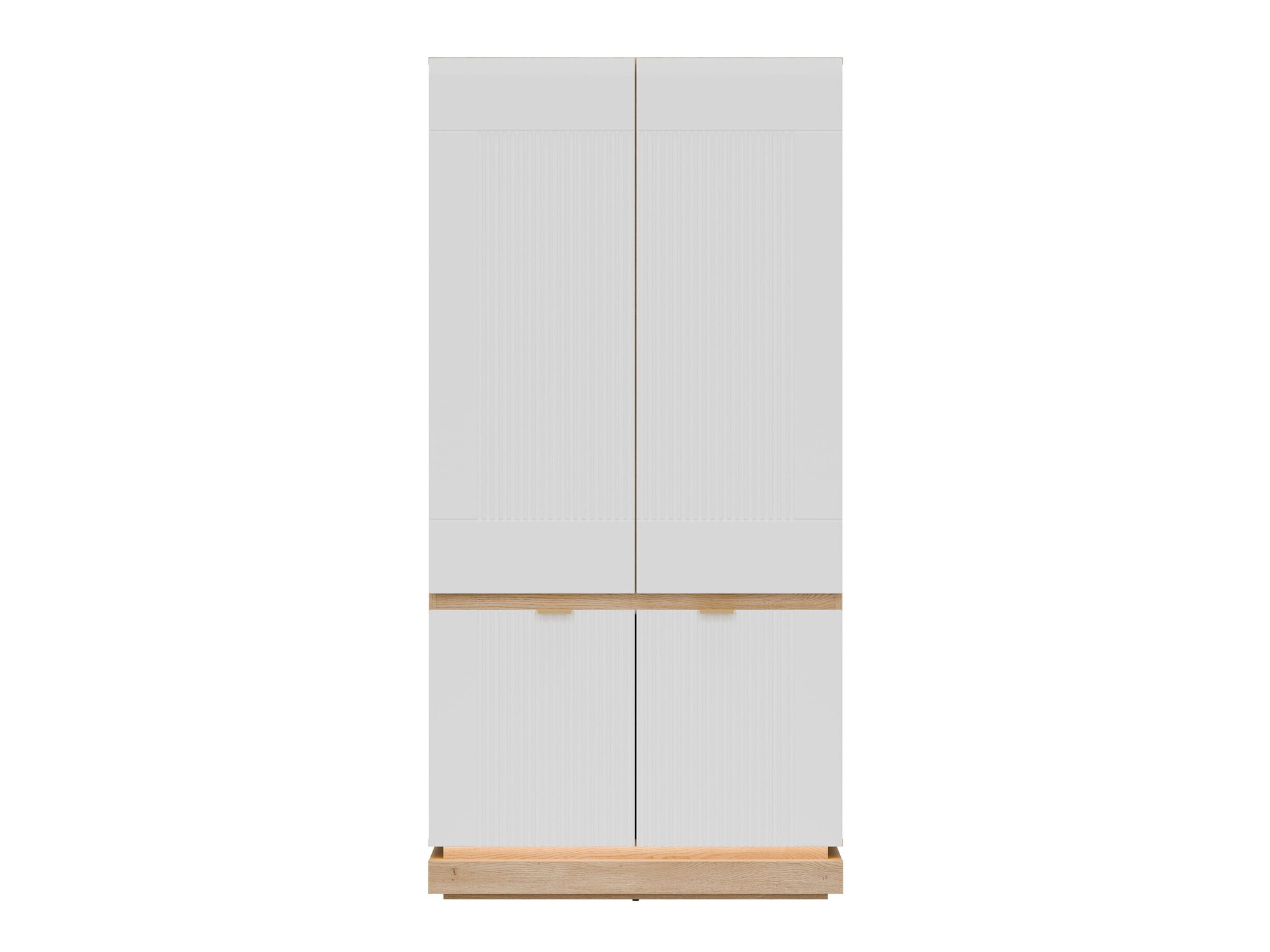Wardrobe Teselbu 113 (White + Oak)