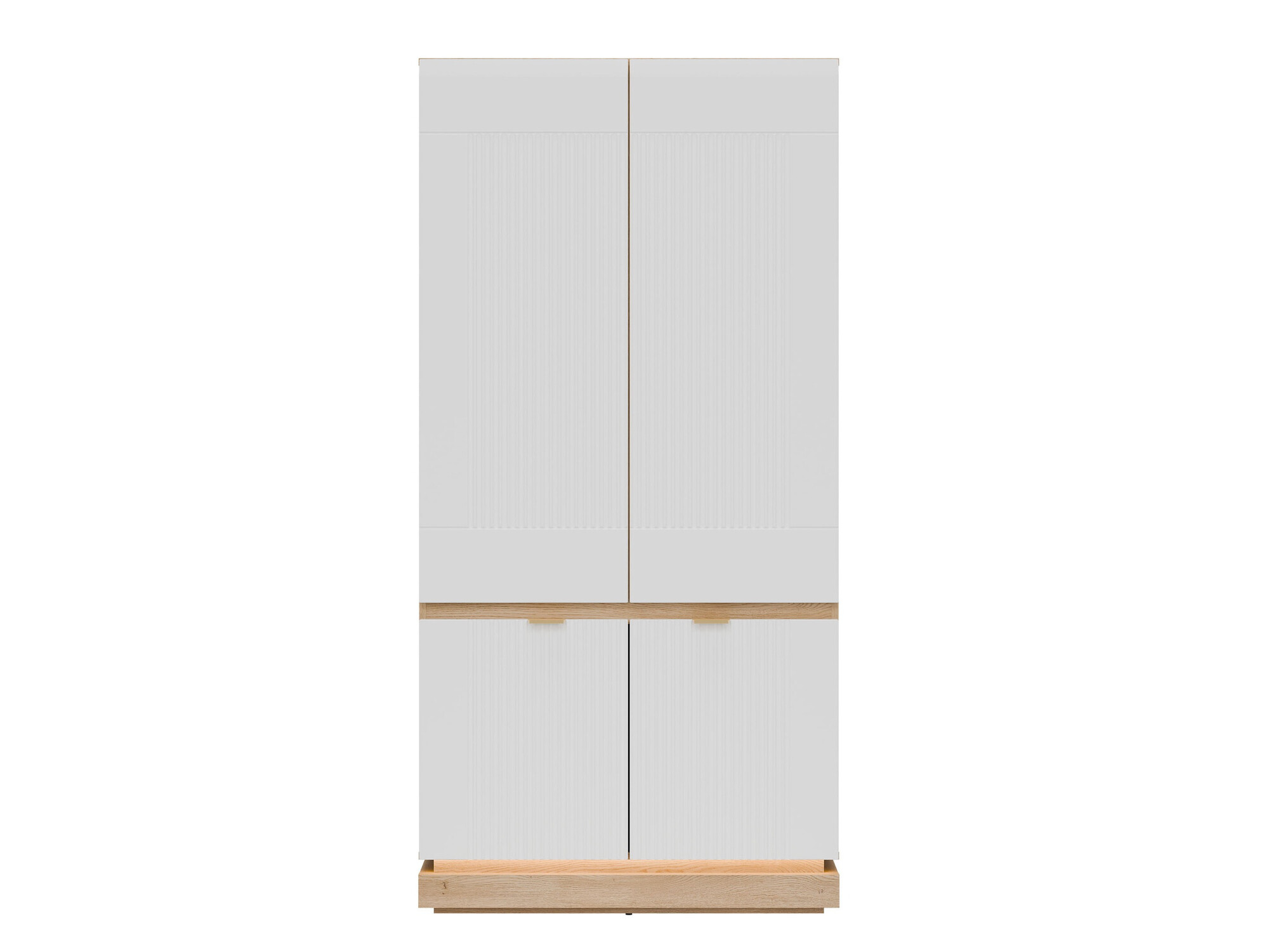 Wardrobe Teselbu 113 (White + Oak)