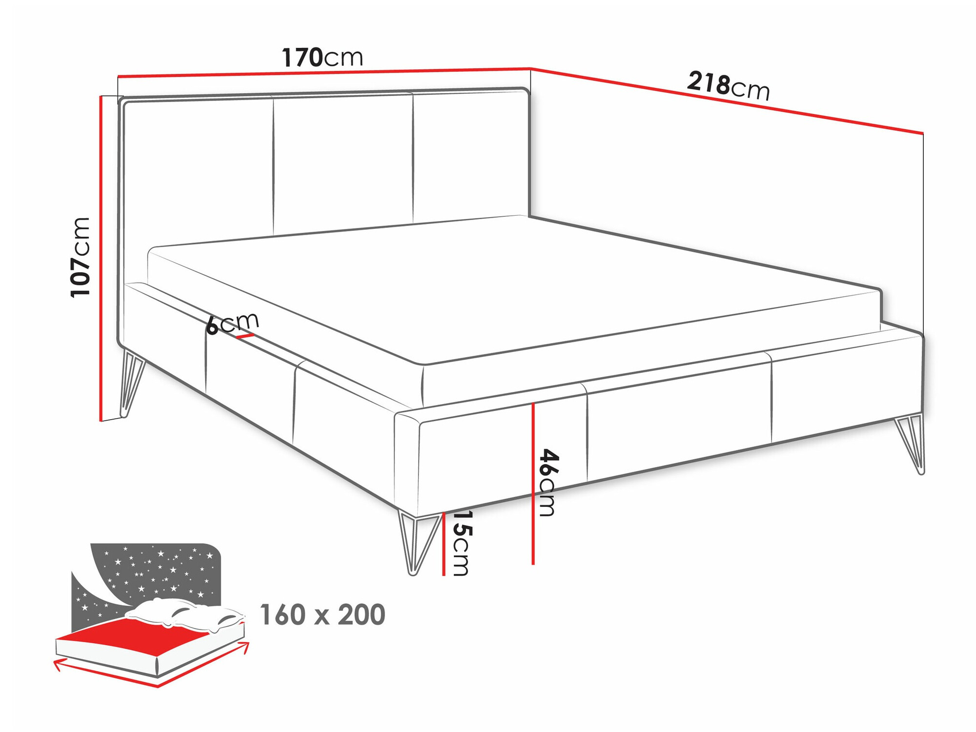 Bed Clovis 118 (Ruben 2102)