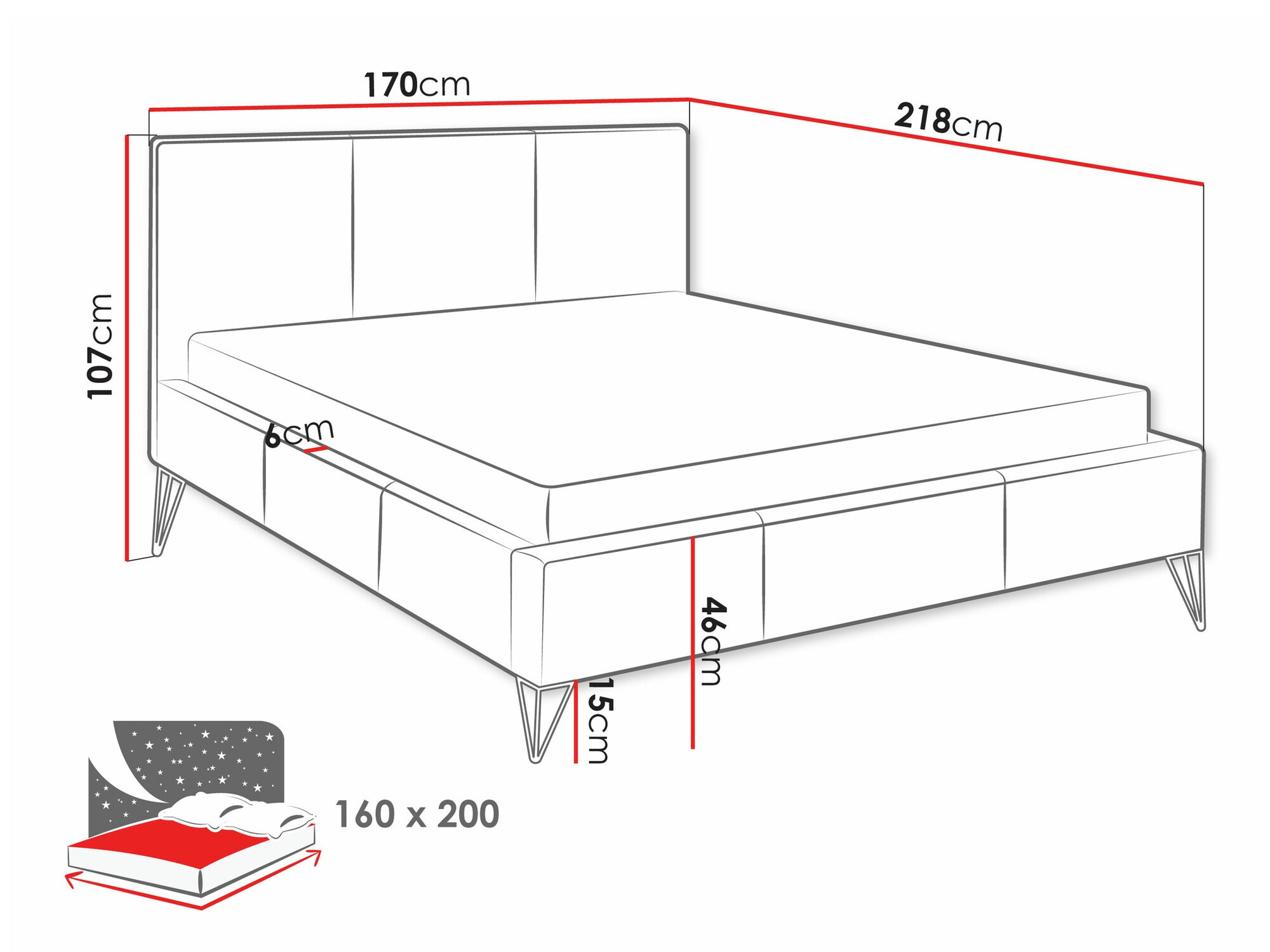 Bed Clovis 118 (Ruben 2104)
