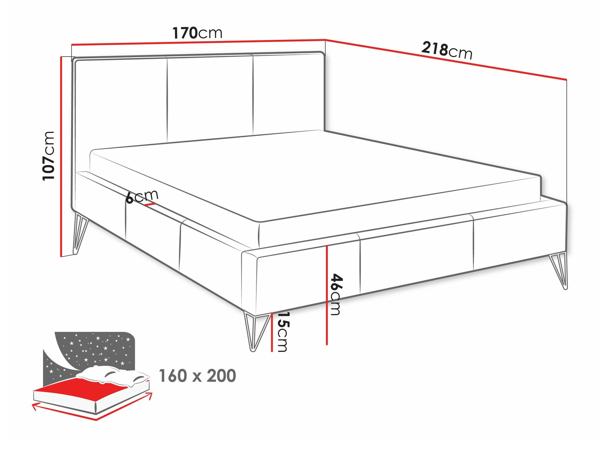 Bed Clovis 118 (Ruben 2108)
