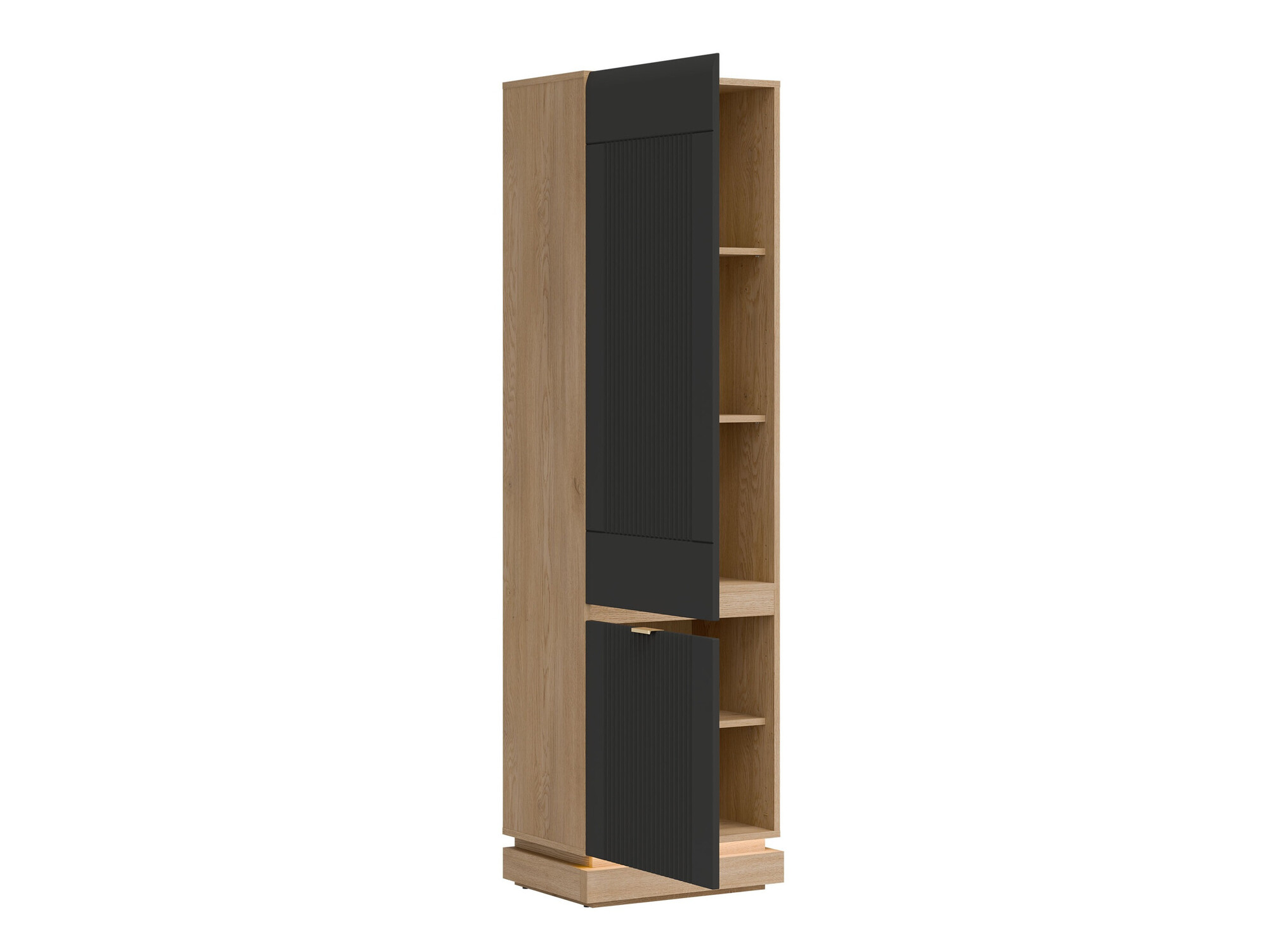 Bedroom set Teselbu 117 (Anthracite + Oak)