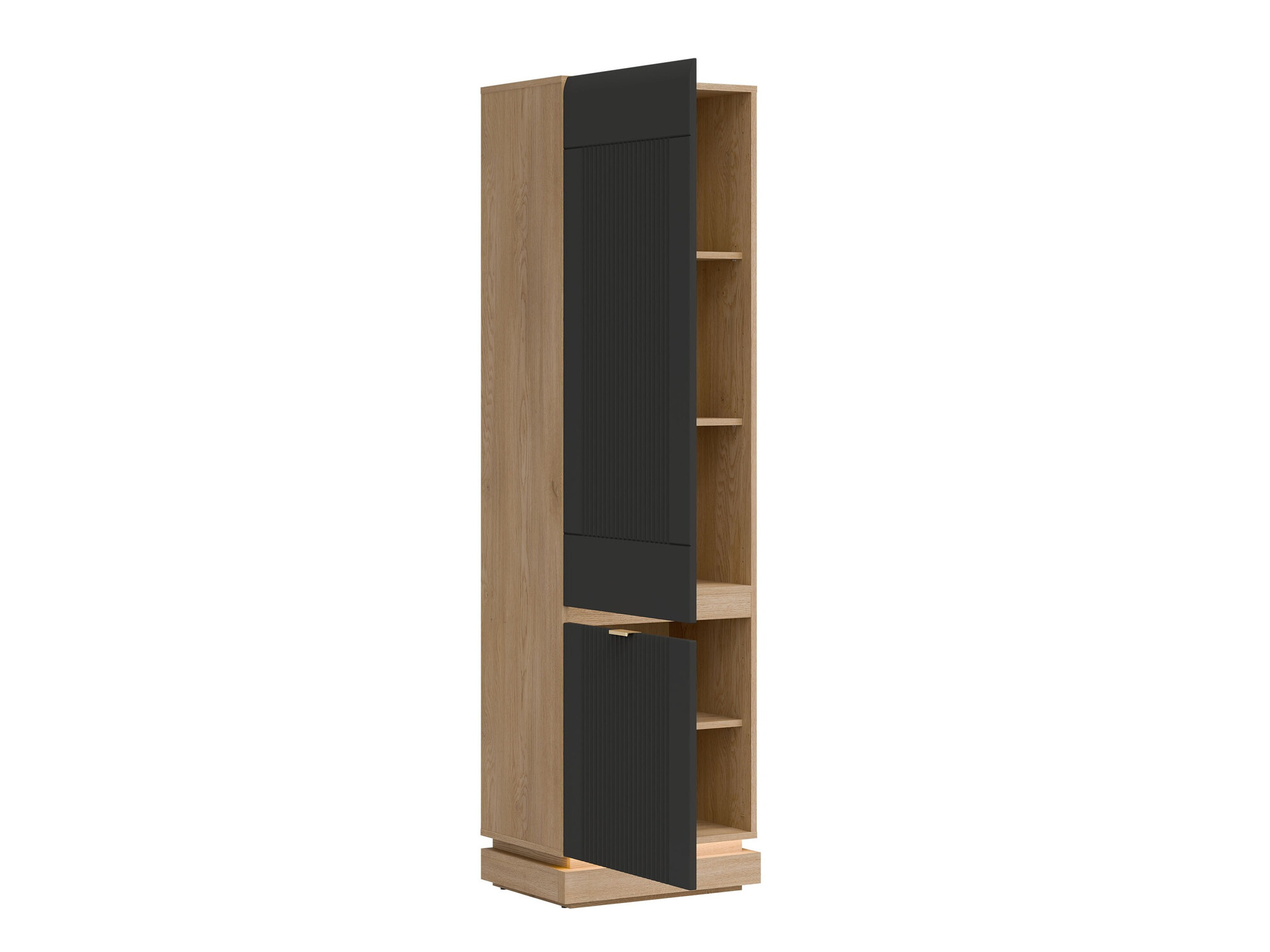 Bedroom set Teselbu 117 (Anthracite + Oak)