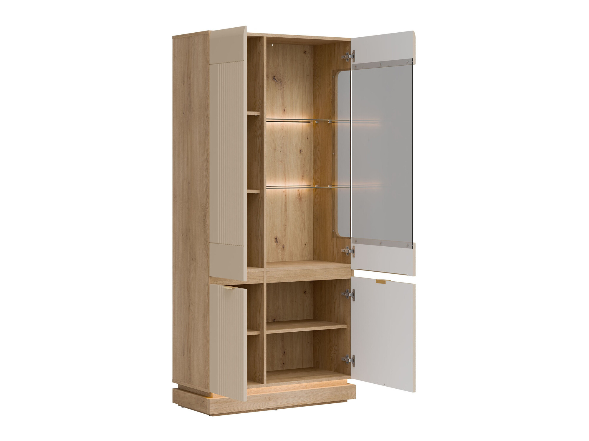 Living room set Teselbu 116 (Cashmere + Oak)