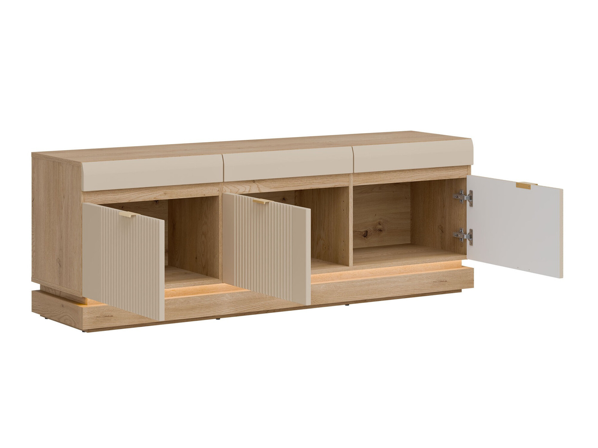 Living room set Teselbu 116 (Cashmere + Oak)